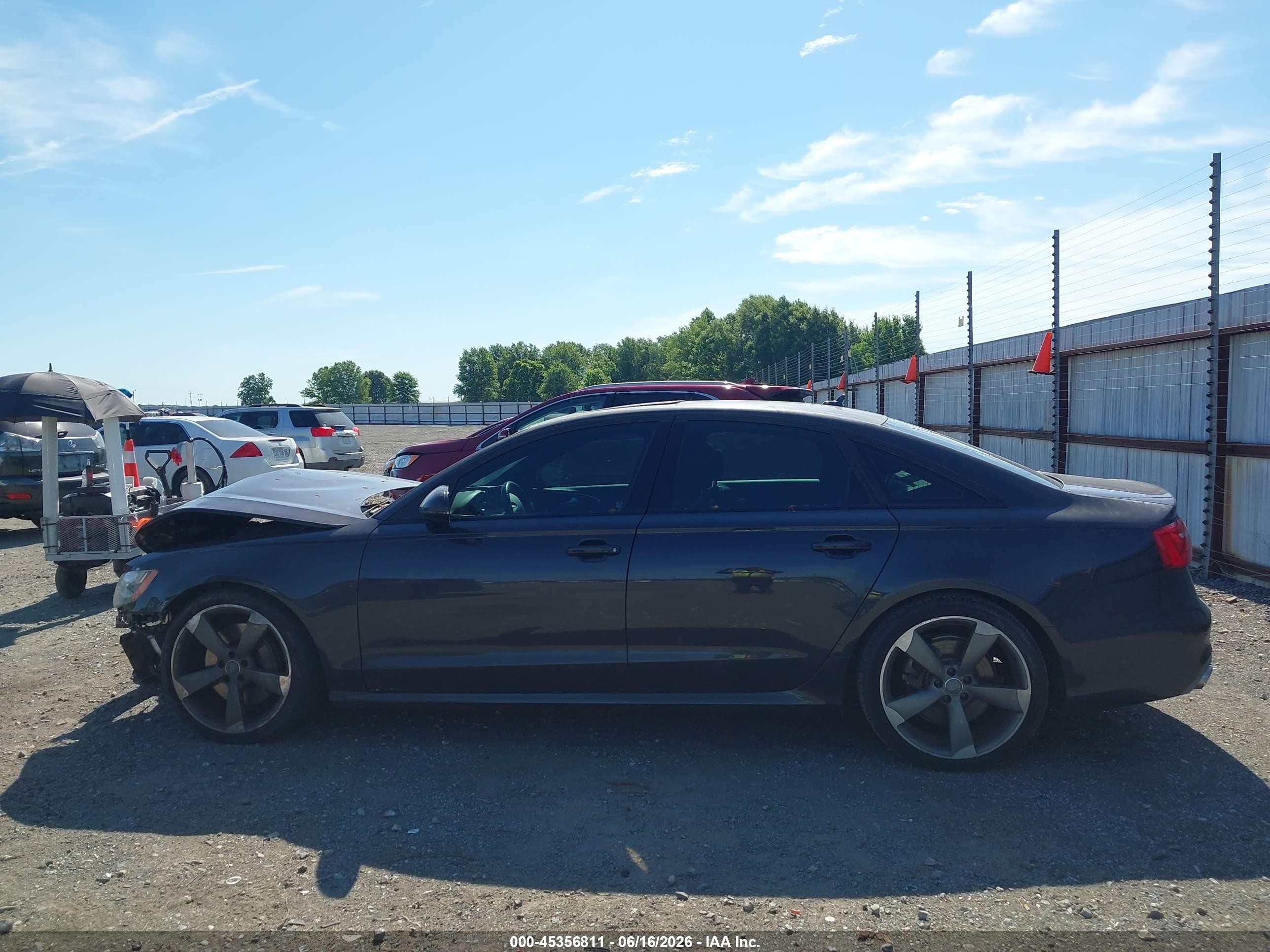 2014 Audi A6 3.0t Premium Plus Black vin: WAUHGAFC1EN101139
