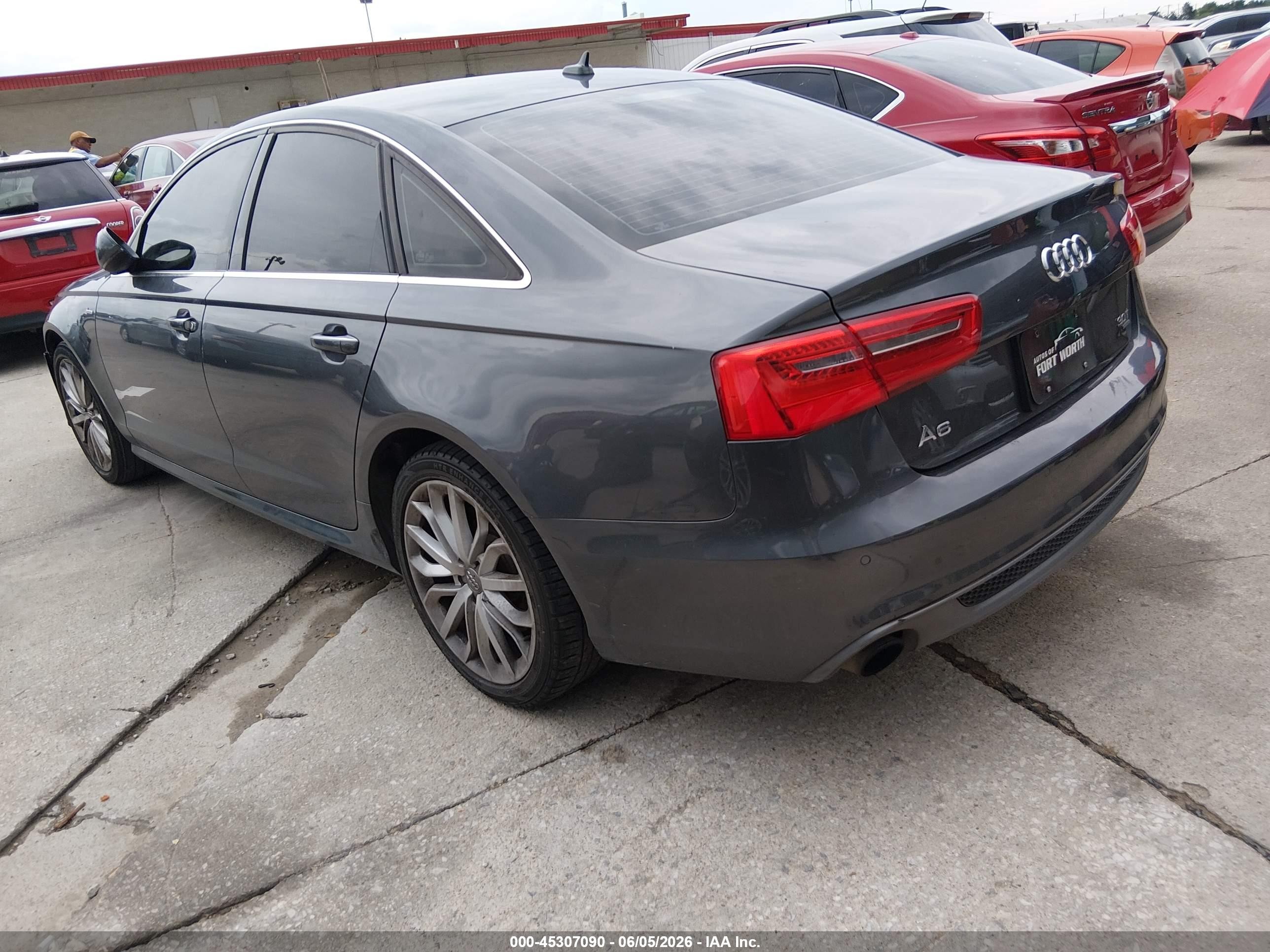 2014 Audi A6 3.0t Premium Plus Black vin: WAUHGAFC1EN115039