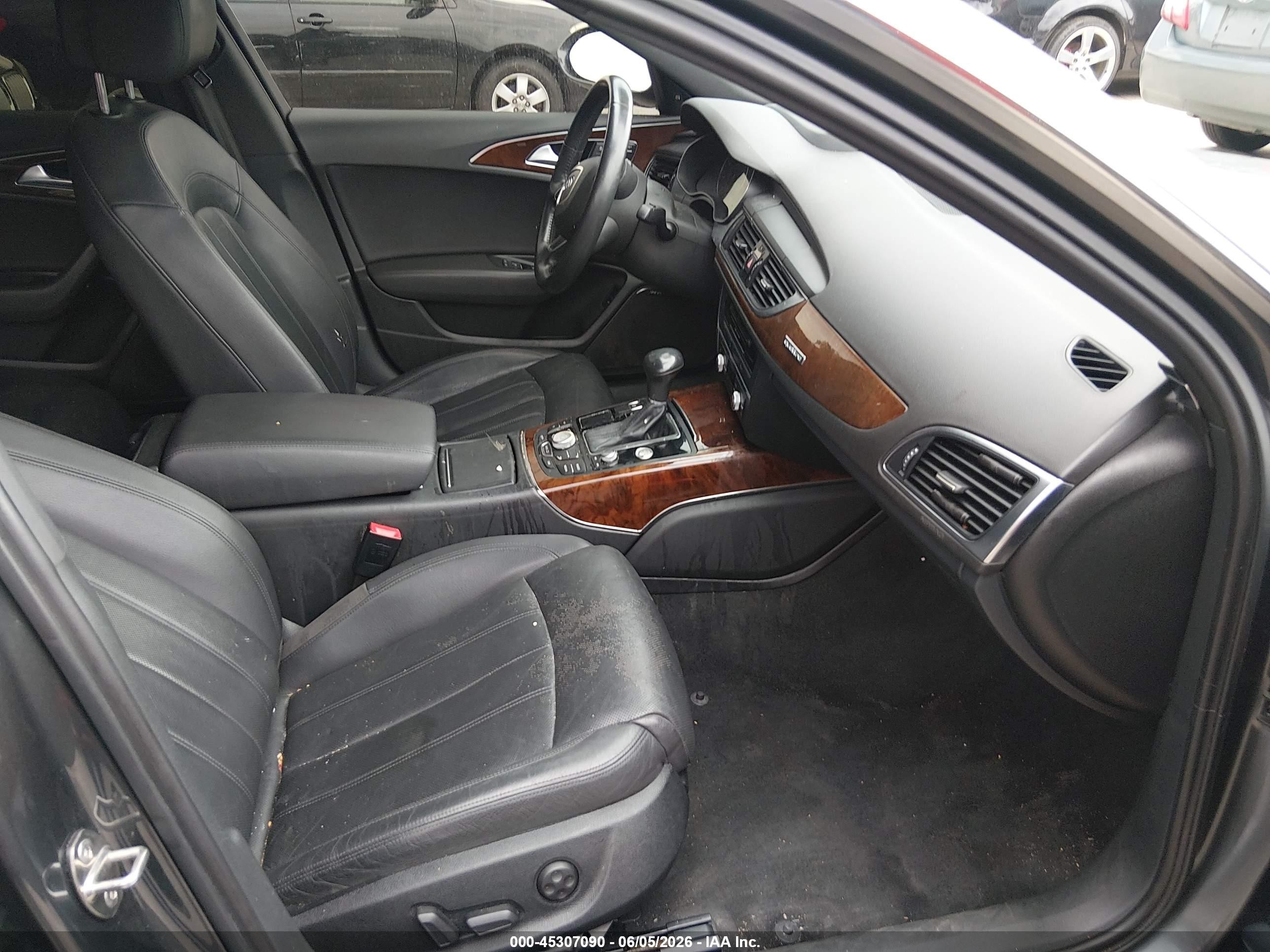 2014 Audi A6 3.0t Premium Plus Black vin: WAUHGAFC1EN115039