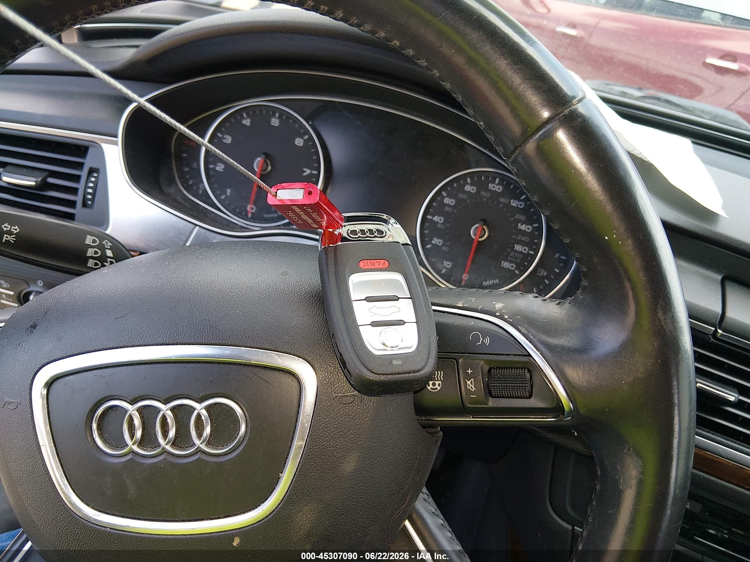 2014 Audi A6 3.0t Premium Plus Black vin: WAUHGAFC1EN115039