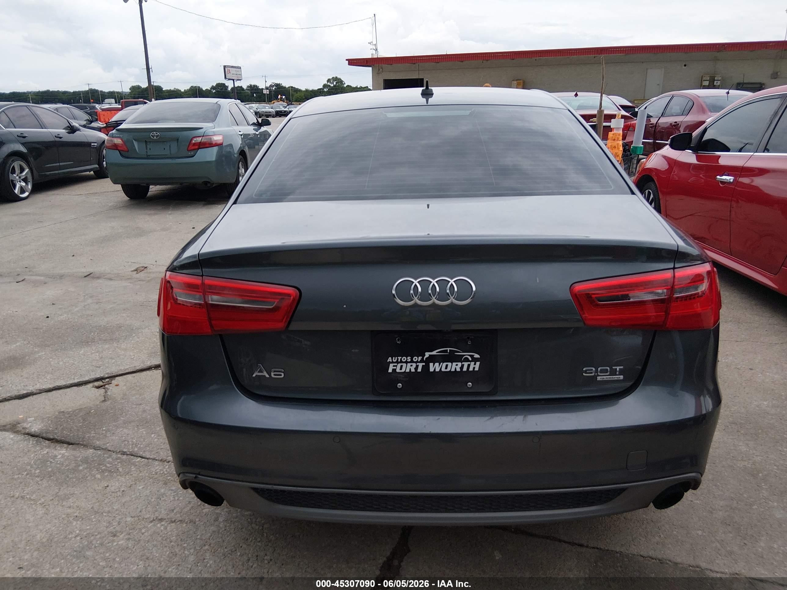 2014 Audi A6 3.0t Premium Plus Black vin: WAUHGAFC1EN115039