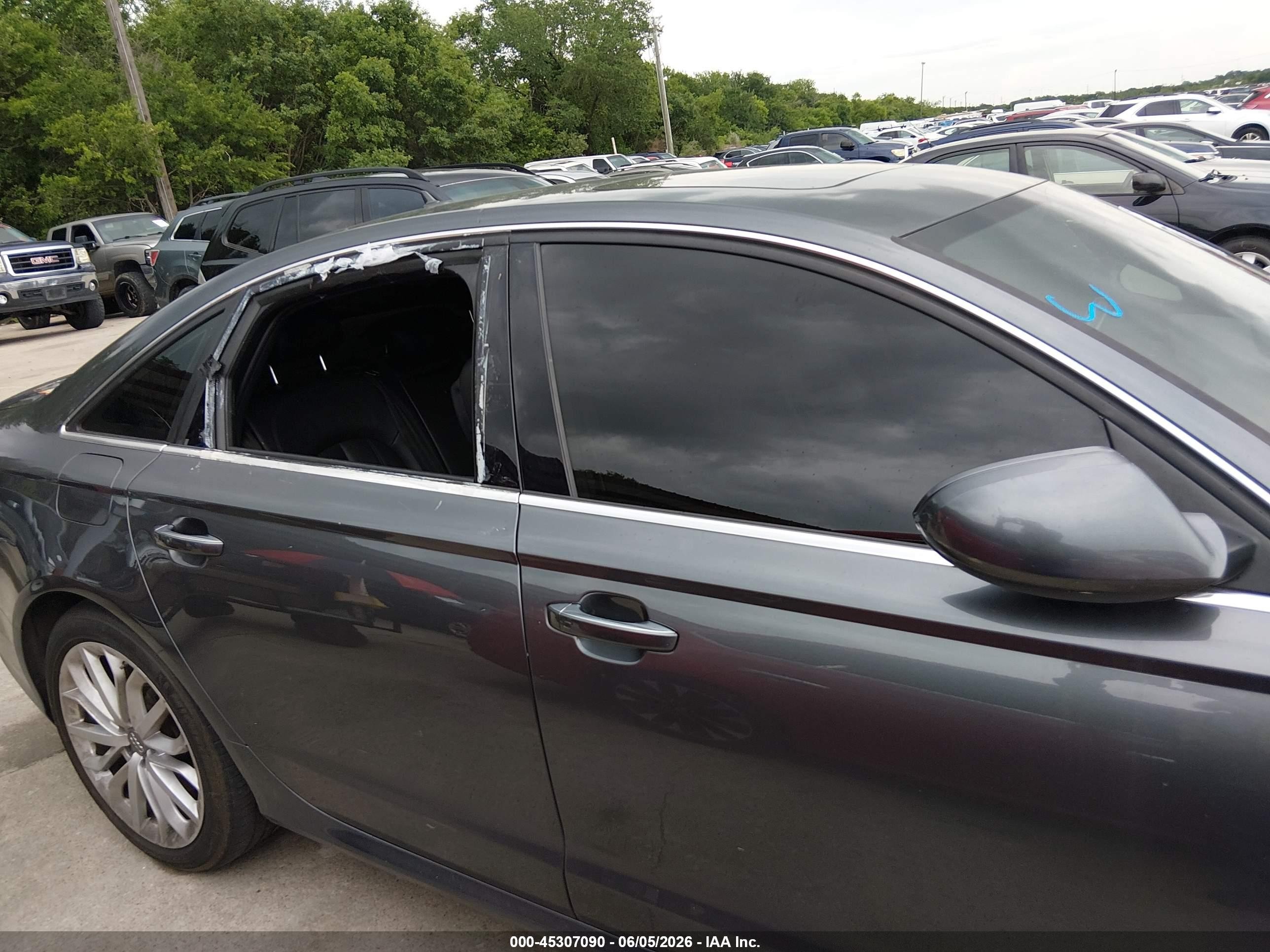 2014 Audi A6 3.0t Premium Plus Black vin: WAUHGAFC1EN115039