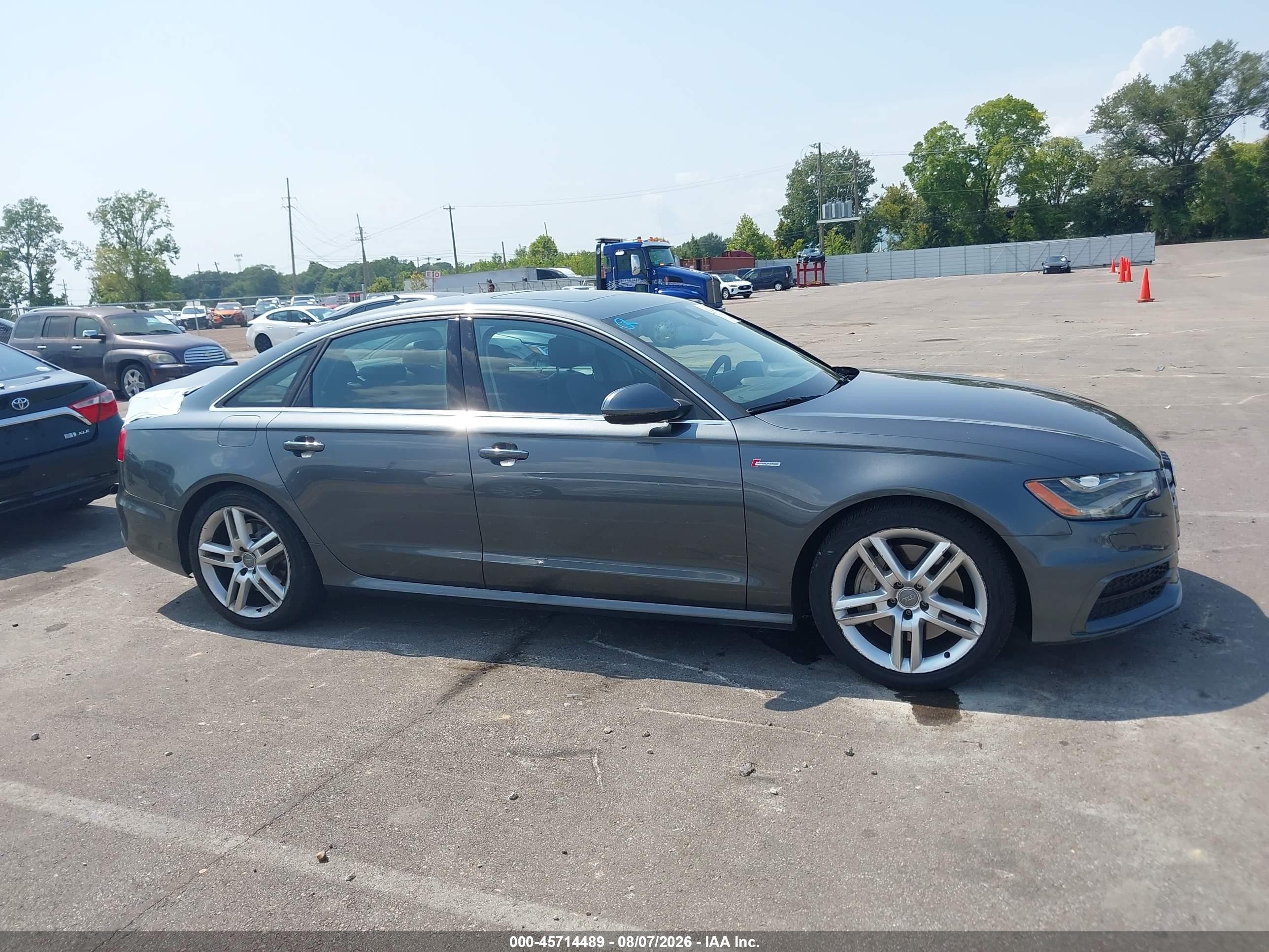 2015 Audi A6 3.0t Premium Plus Gray vin: WAUHGAFC1FN023057