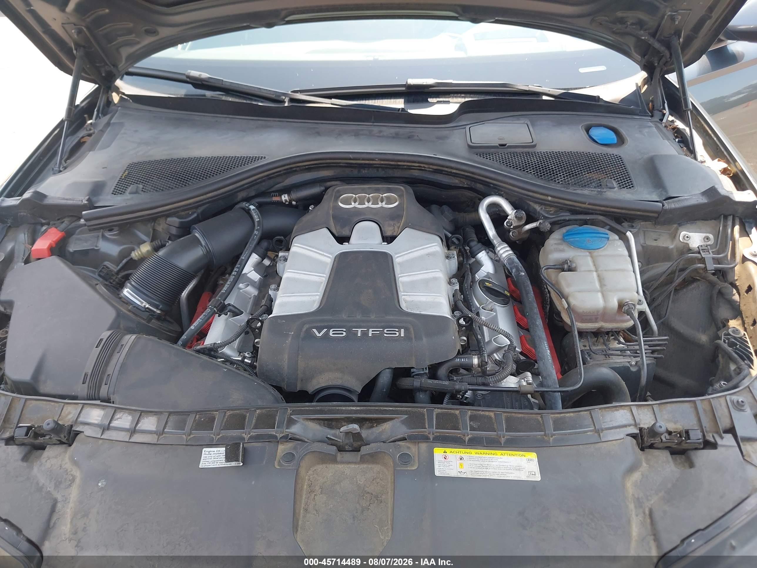 2015 Audi A6 3.0t Premium Plus Gray vin: WAUHGAFC1FN023057