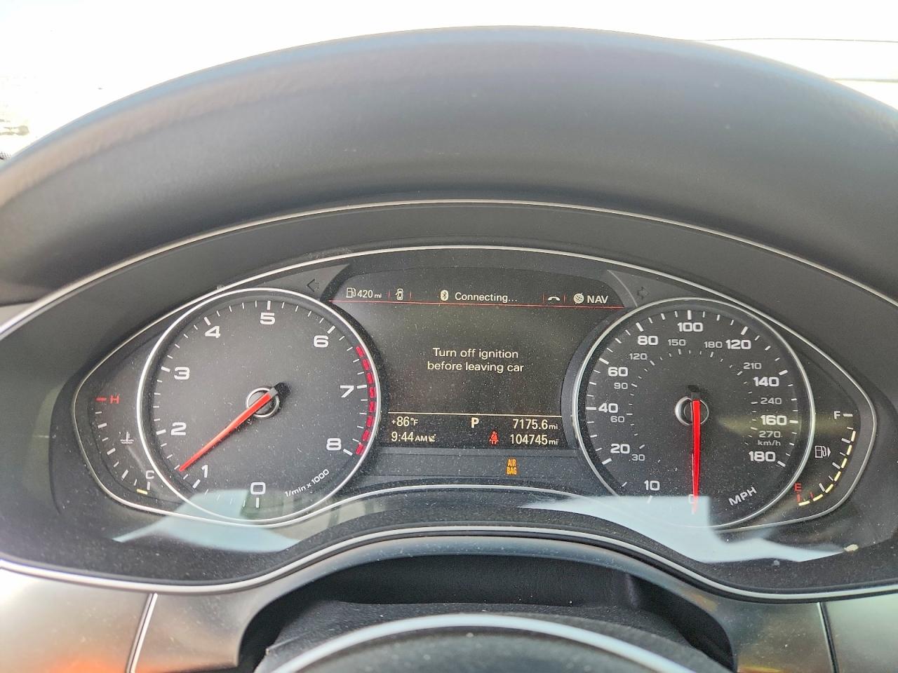 2015 Audi A6 Prestige White vin: WAUHGAFC1FN025651
