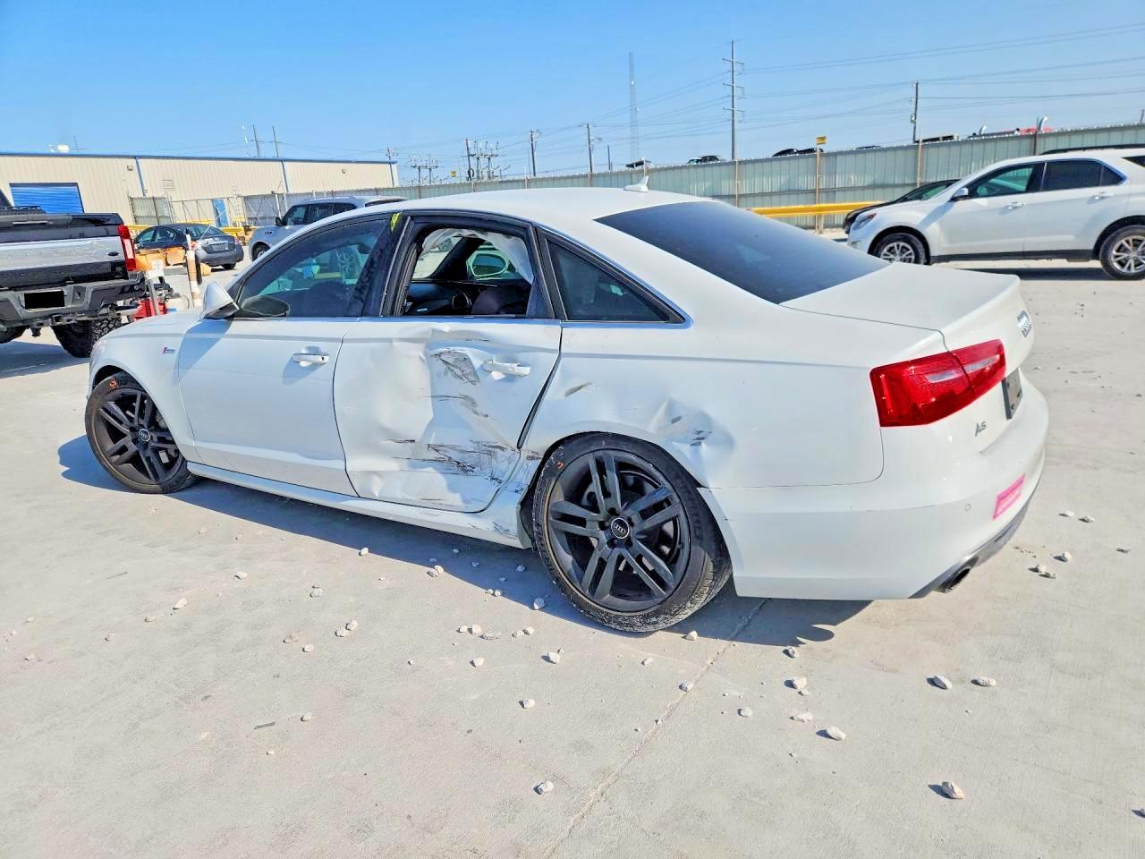 2015 Audi A6 Prestige White vin: WAUHGAFC1FN025651