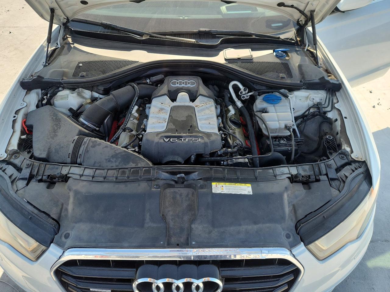 2015 Audi A6 Prestige White vin: WAUHGAFC1FN025651