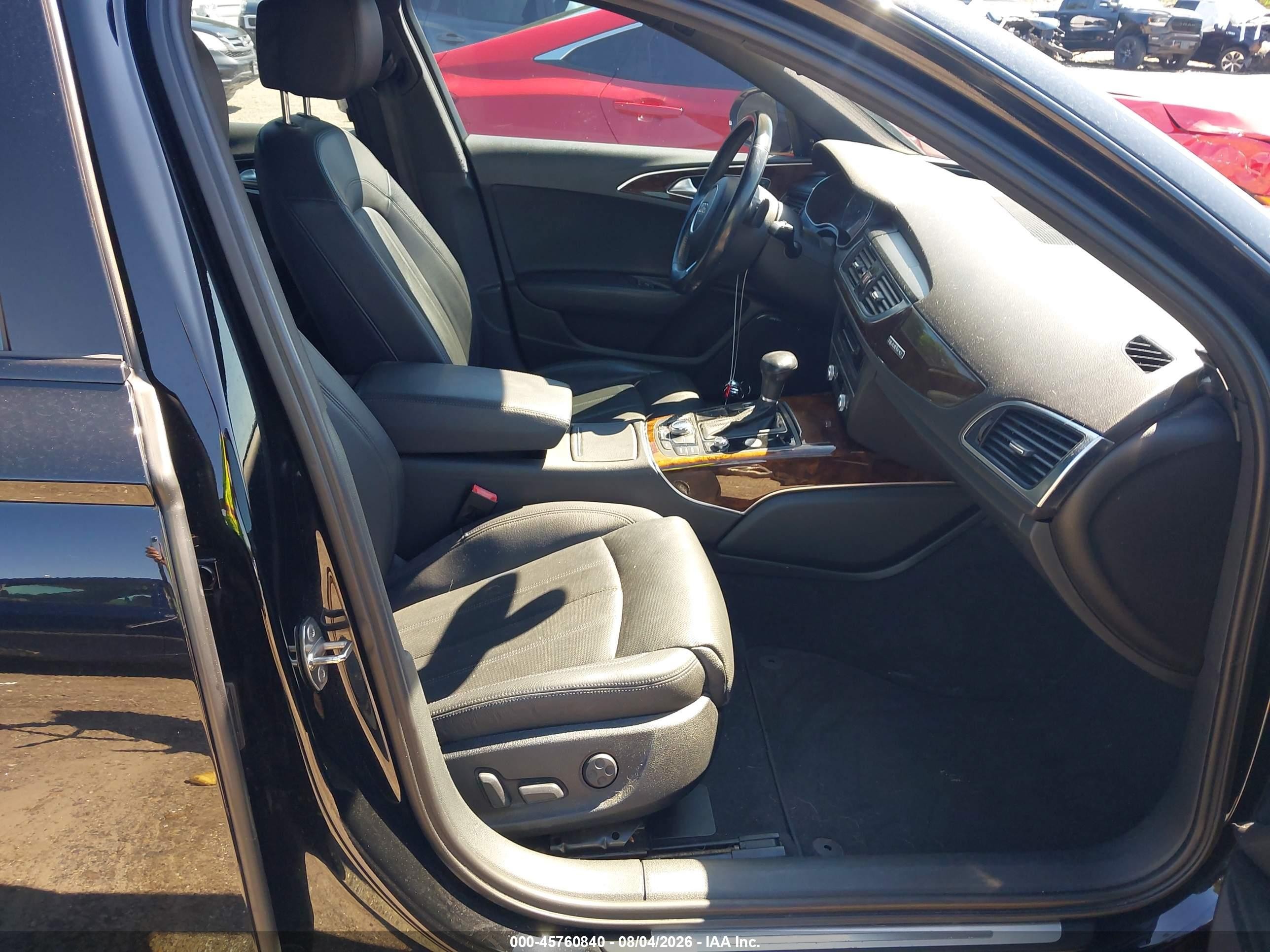 2014 Audi A6 3.0t Premium Plus Black vin: WAUHGAFC2EN026998