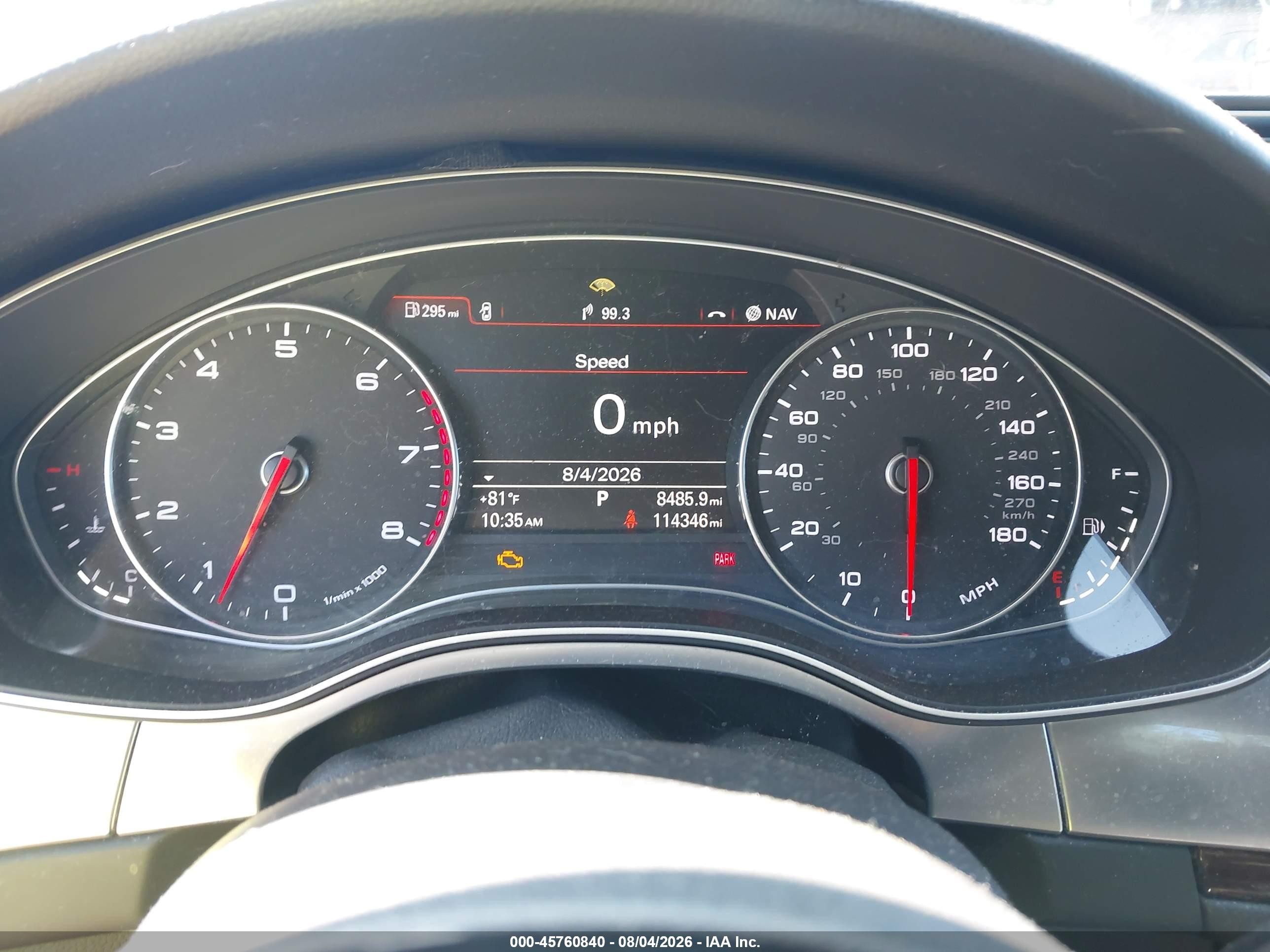 2014 Audi A6 3.0t Premium Plus Black vin: WAUHGAFC2EN026998