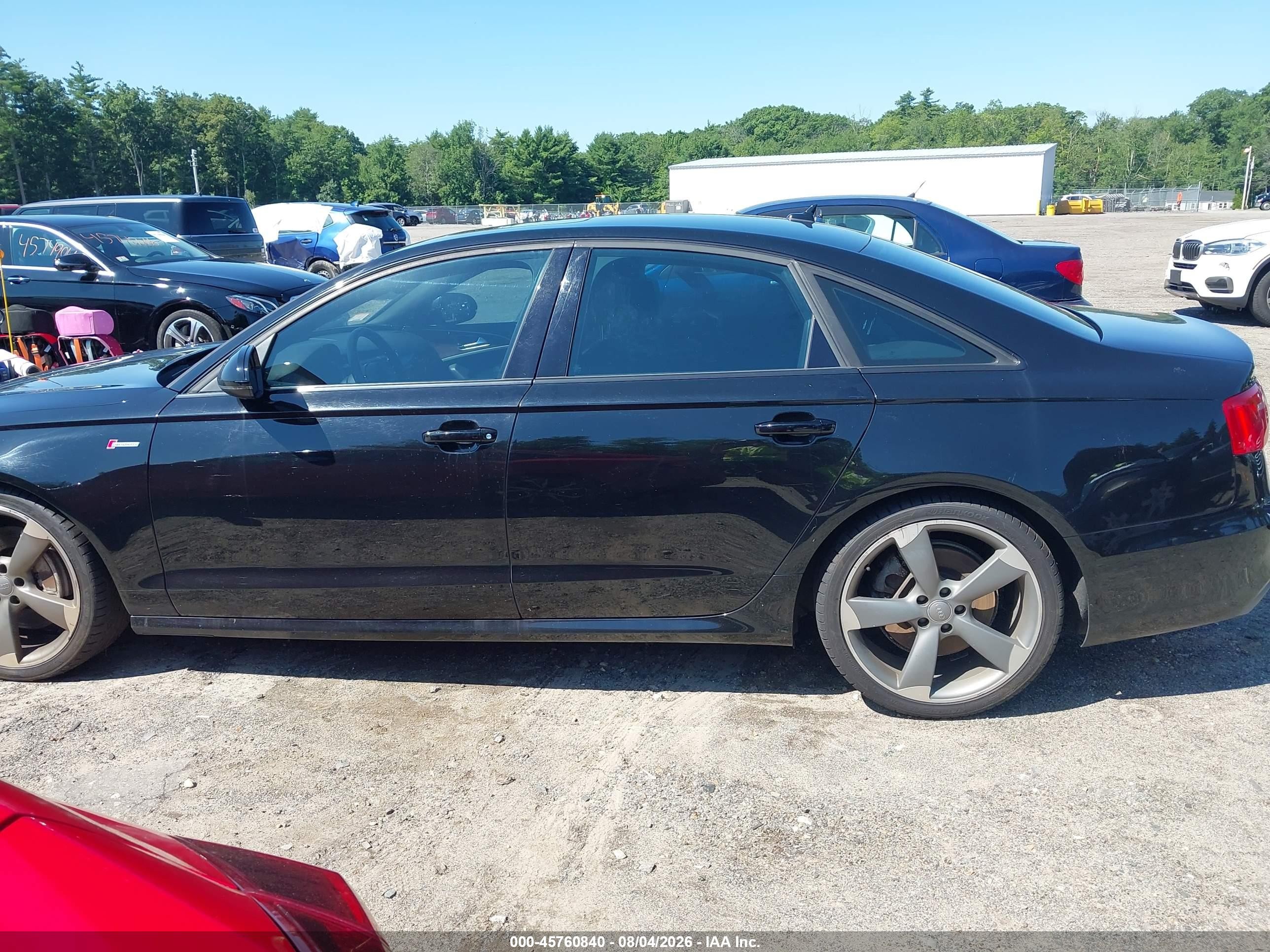 2014 Audi A6 3.0t Premium Plus Black vin: WAUHGAFC2EN026998