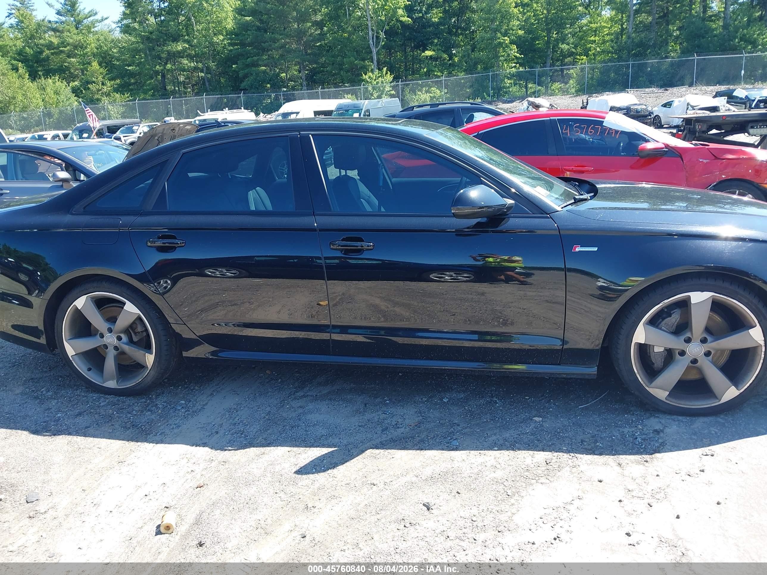 2014 Audi A6 3.0t Premium Plus Black vin: WAUHGAFC2EN026998