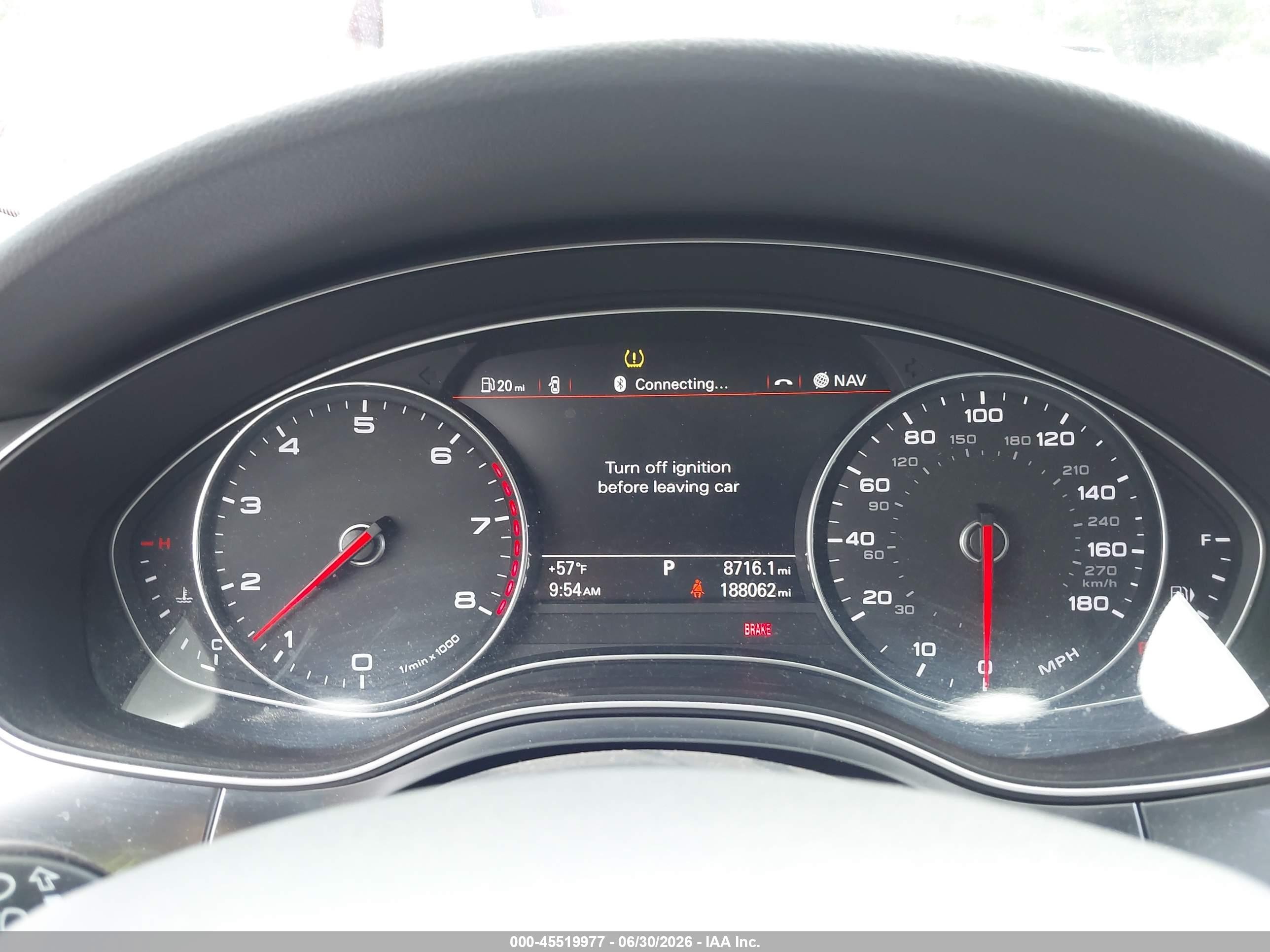 2014 Audi A6 3.0t Premium Plus Red vin: WAUHGAFC2EN030517