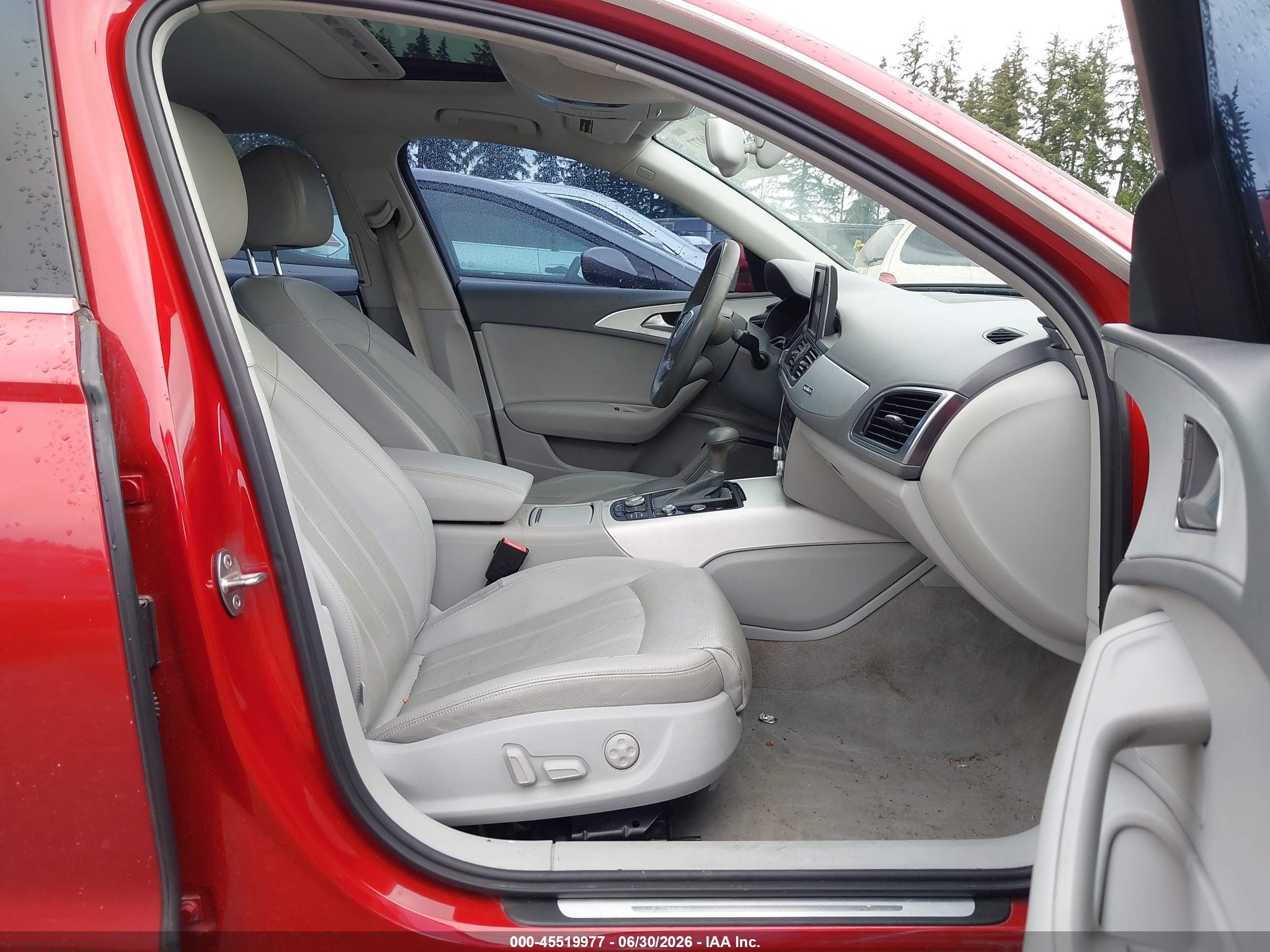 2014 Audi A6 3.0t Premium Plus Red vin: WAUHGAFC2EN030517