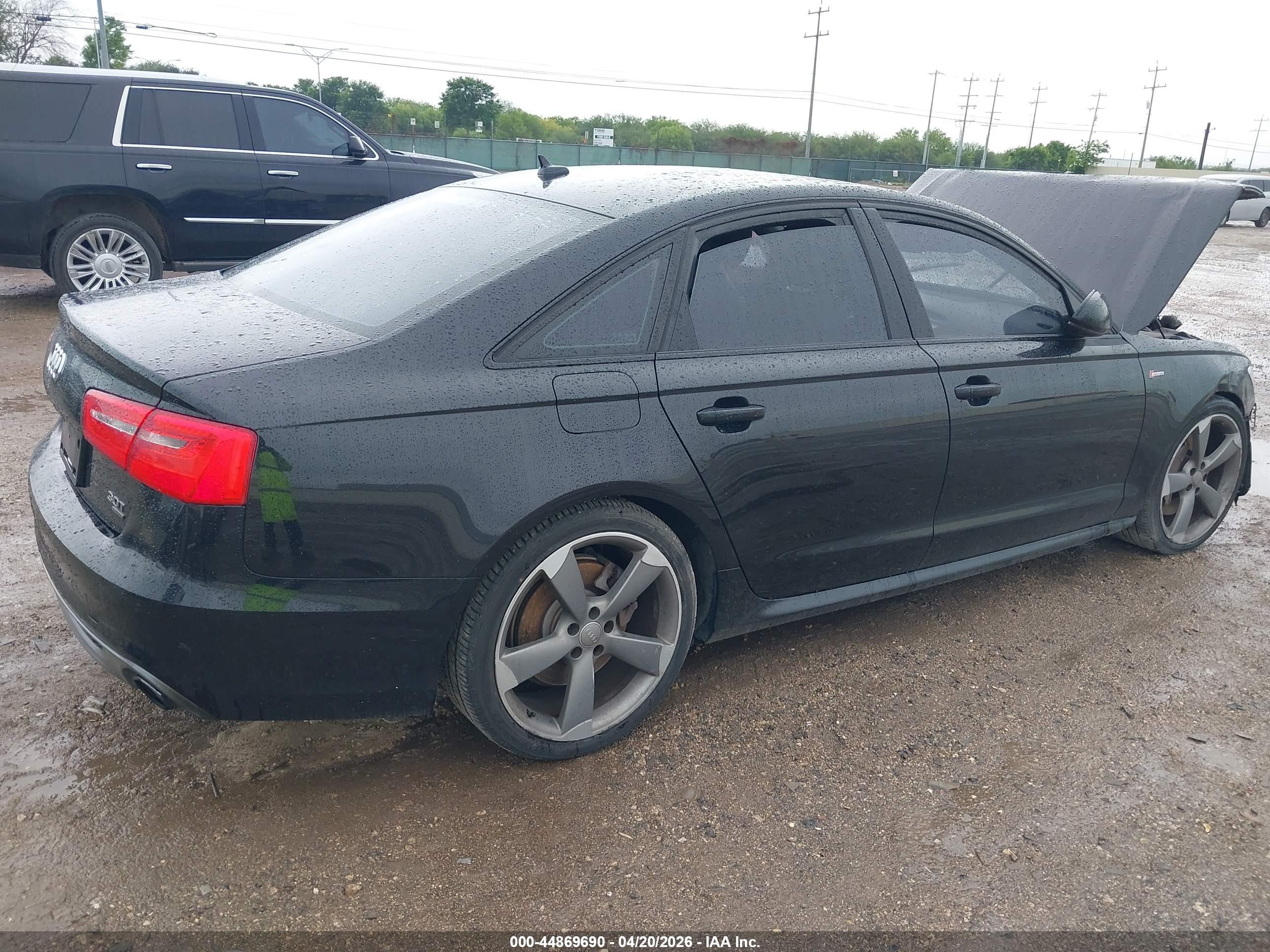2014 Audi A6 3.0t Premium Plus Black vin: WAUHGAFC2EN151936