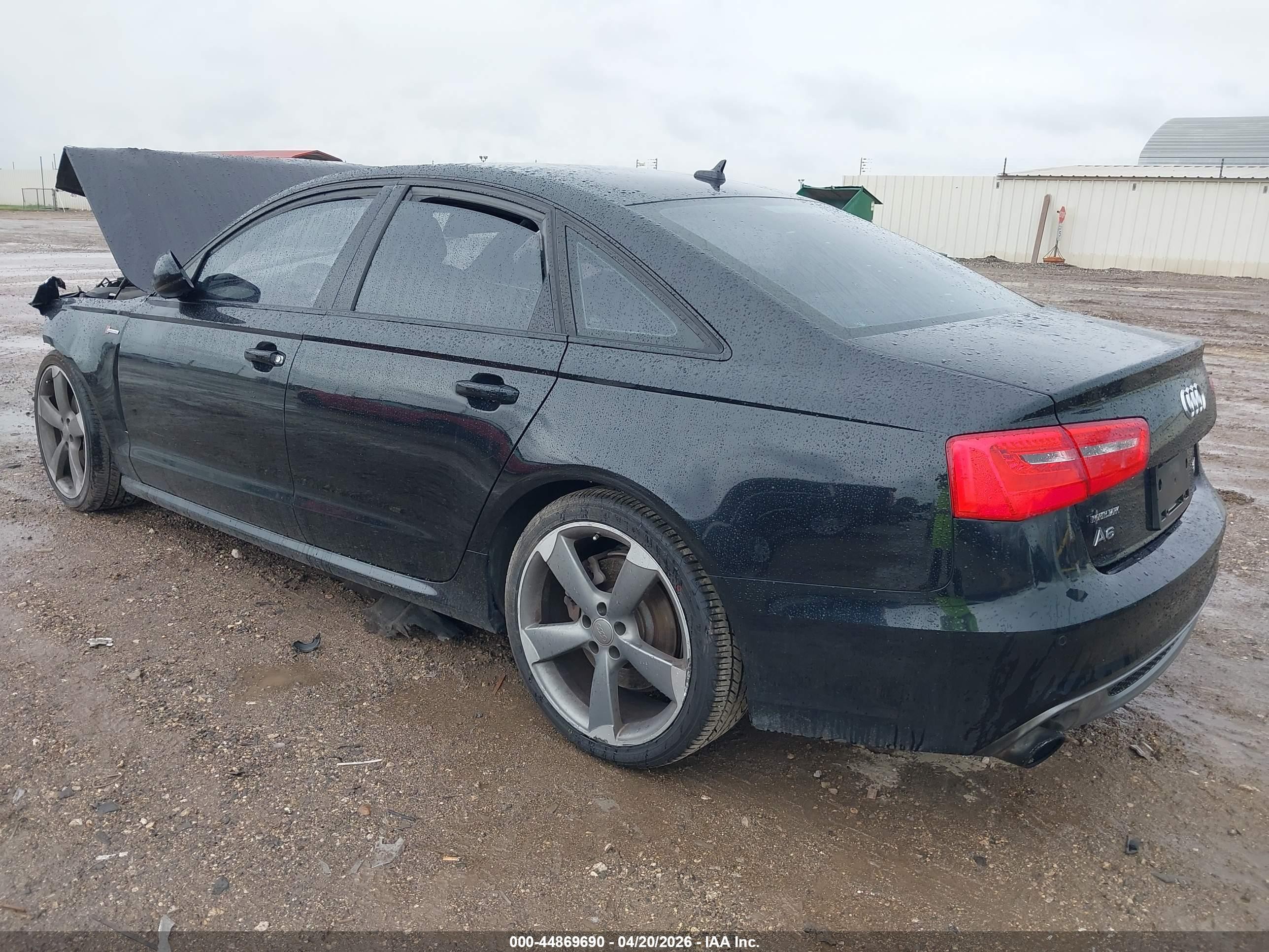 2014 Audi A6 3.0t Premium Plus Black vin: WAUHGAFC2EN151936
