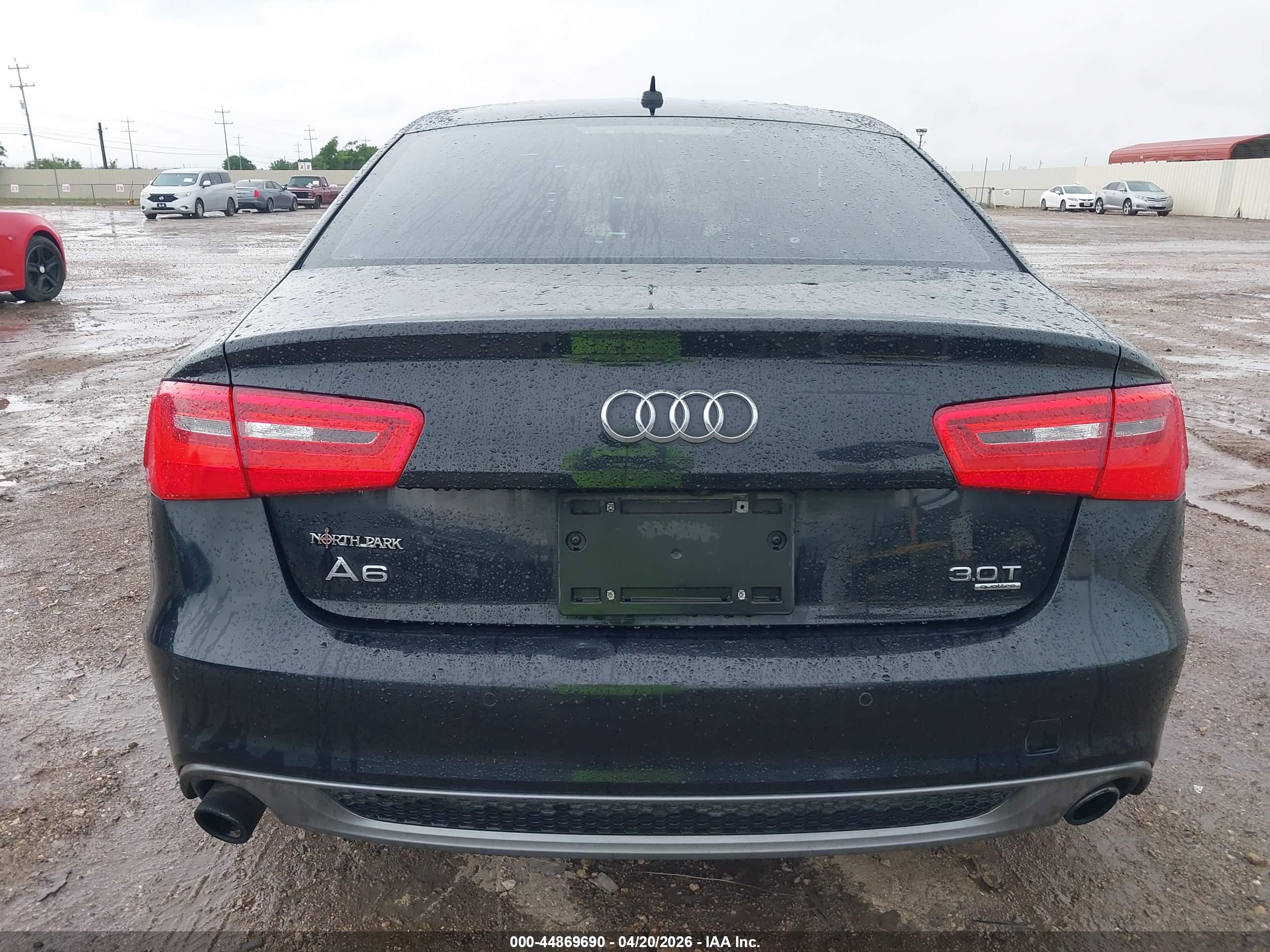 2014 Audi A6 3.0t Premium Plus Black vin: WAUHGAFC2EN151936