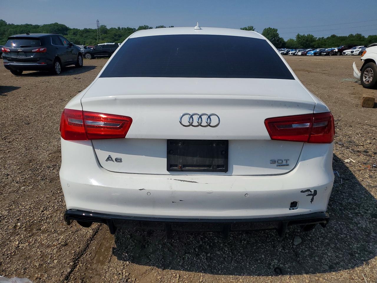 2012 Audi A6 Prestige White vin: WAUHGAFC3CN153613