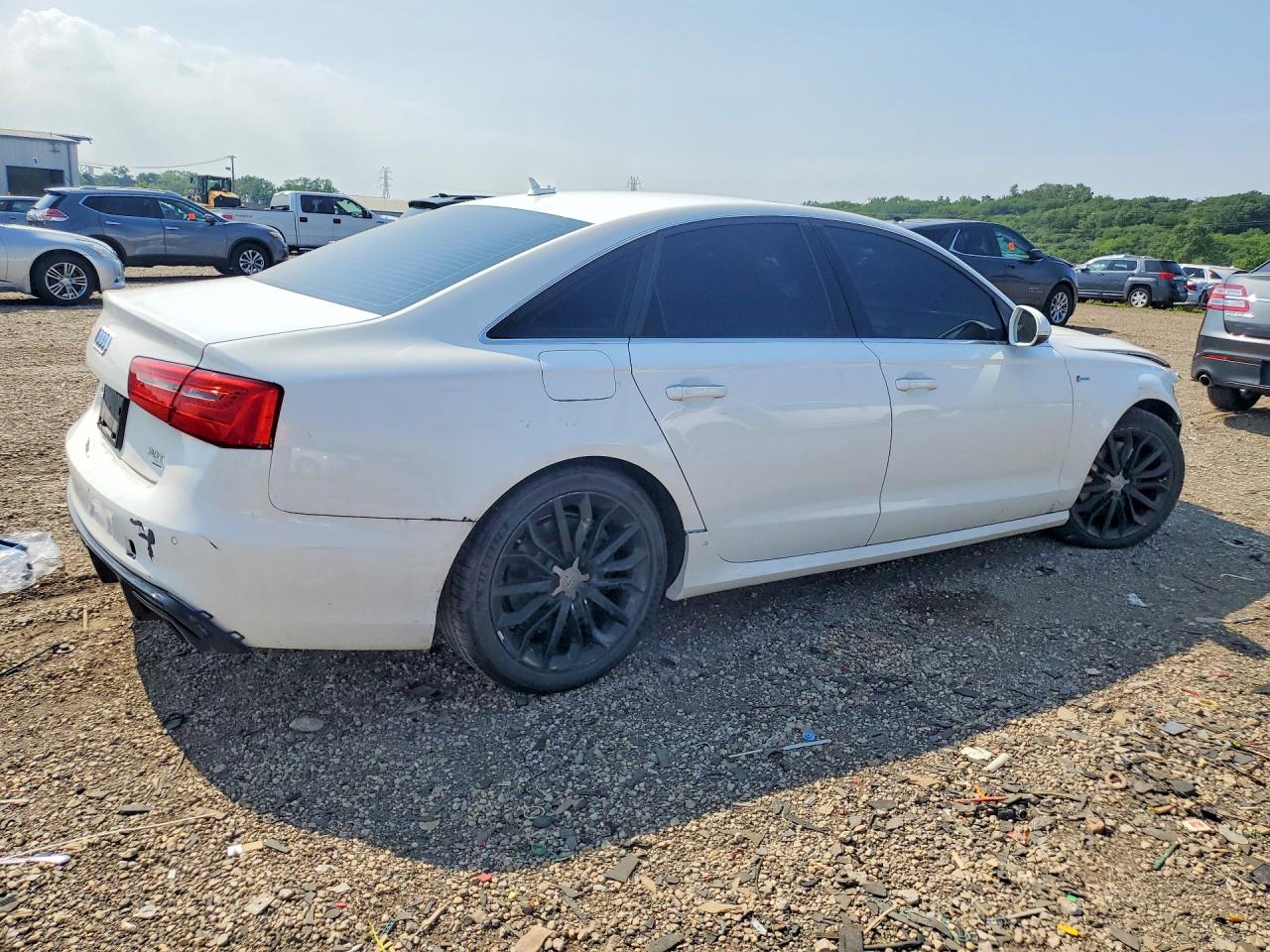 2012 Audi A6 Prestige White vin: WAUHGAFC3CN153613