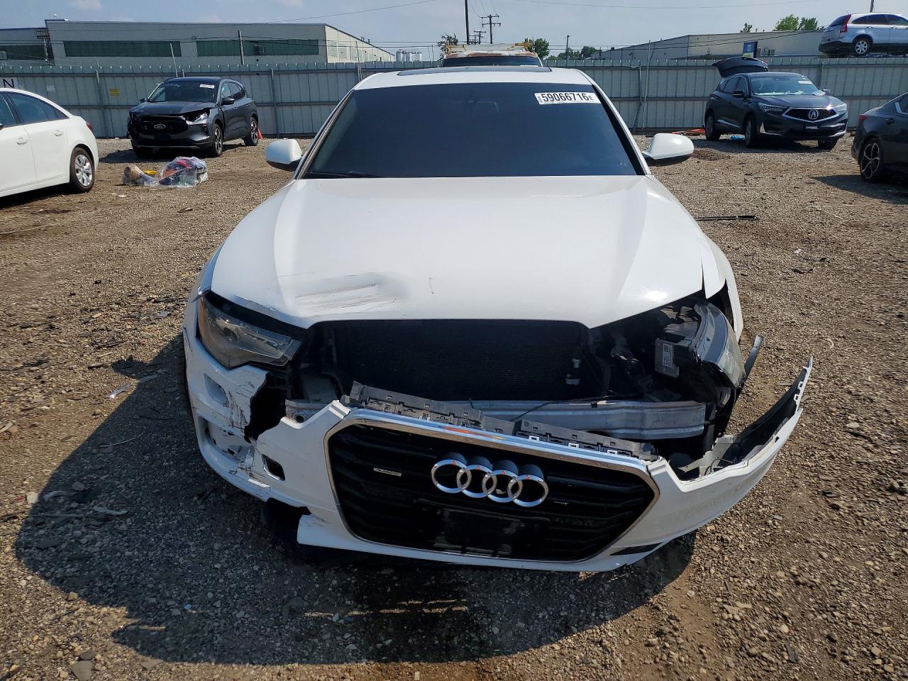 2012 Audi A6 Prestige White vin: WAUHGAFC3CN153613