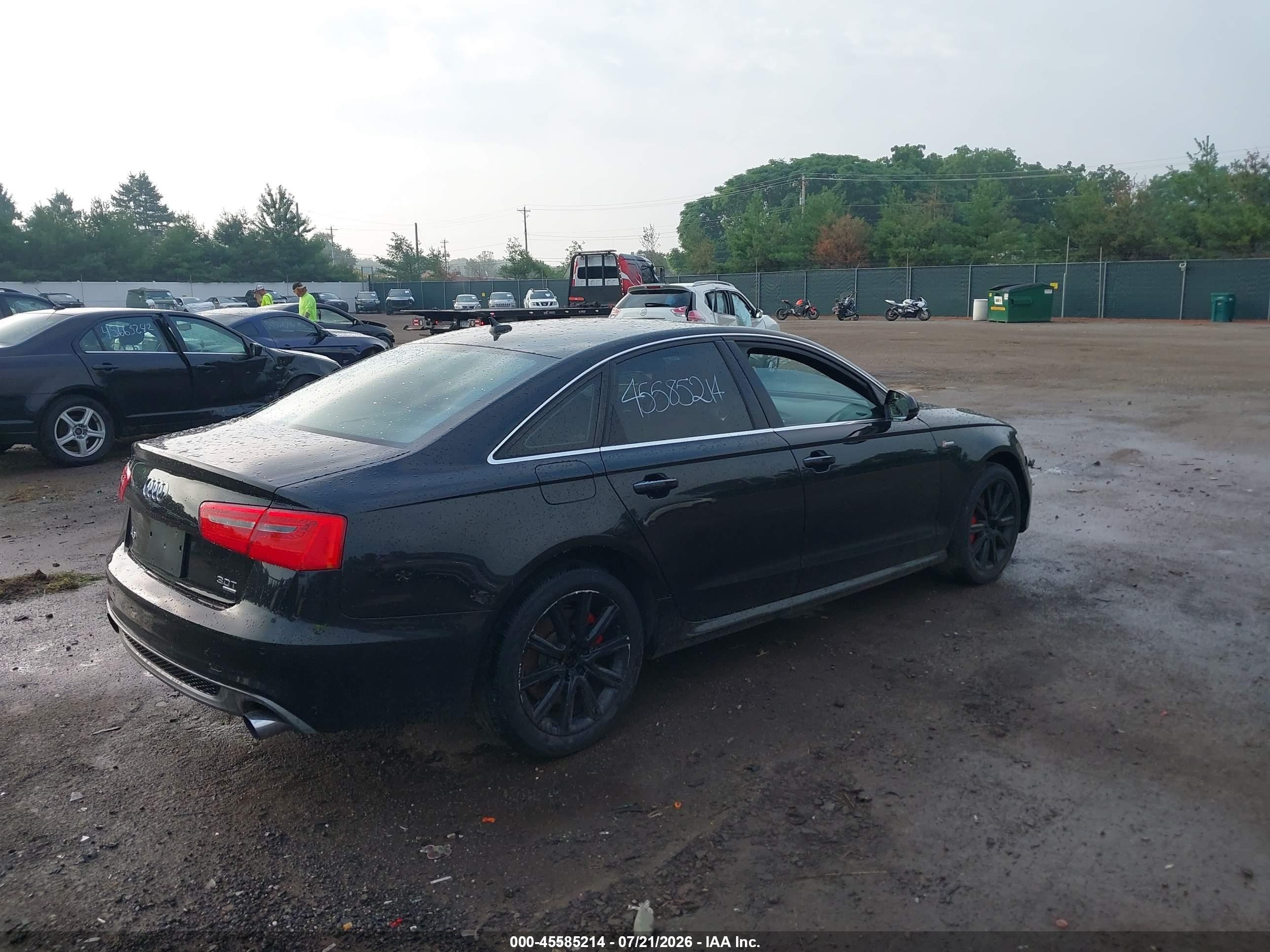 2014 Audi A6 3.0t Premium Plus Черный vin: WAUHGAFC3EN013693