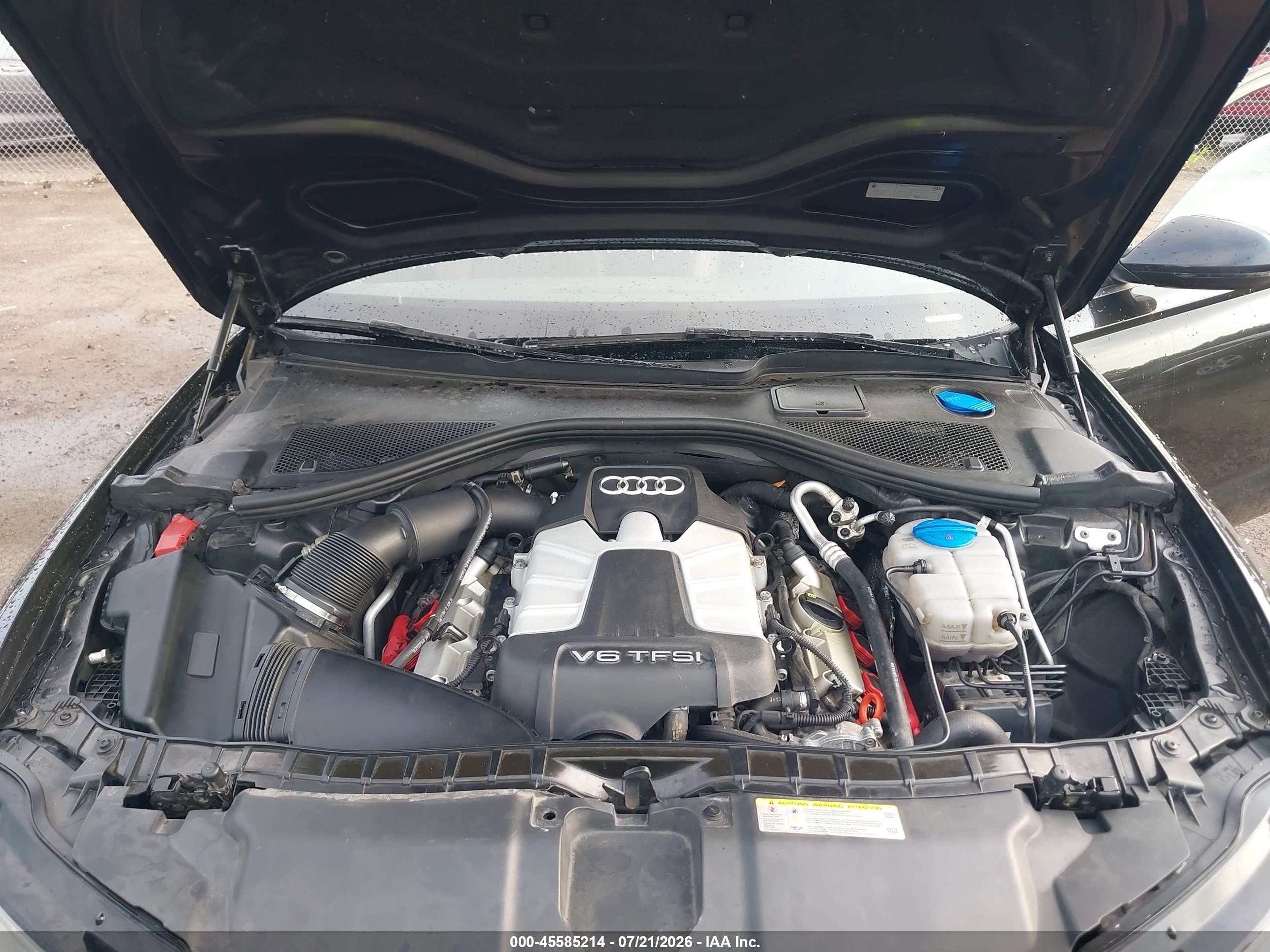 2014 Audi A6 3.0t Premium Plus Черный vin: WAUHGAFC3EN013693