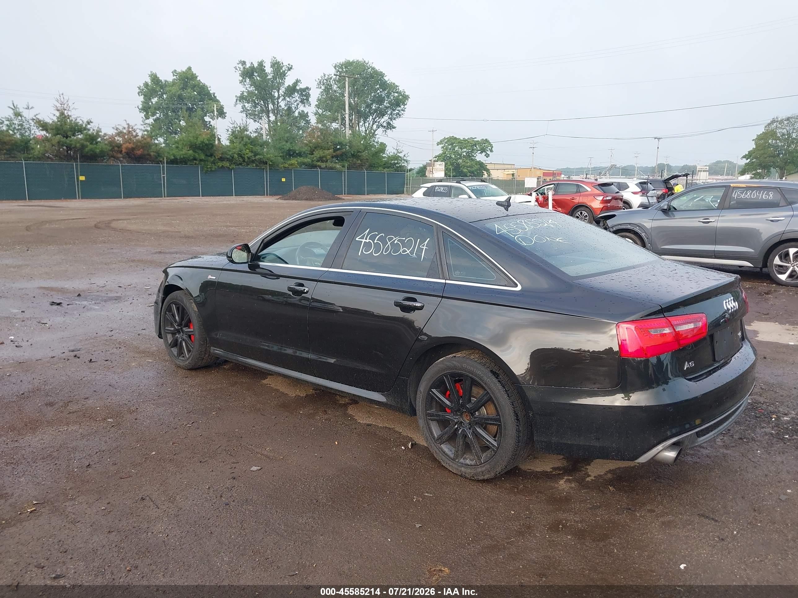 2014 Audi A6 3.0t Premium Plus Черный vin: WAUHGAFC3EN013693