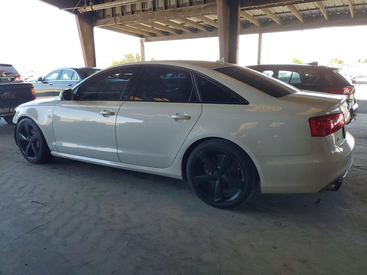 2014 Audi A6 Prestige White vin: WAUHGAFC3EN033815
