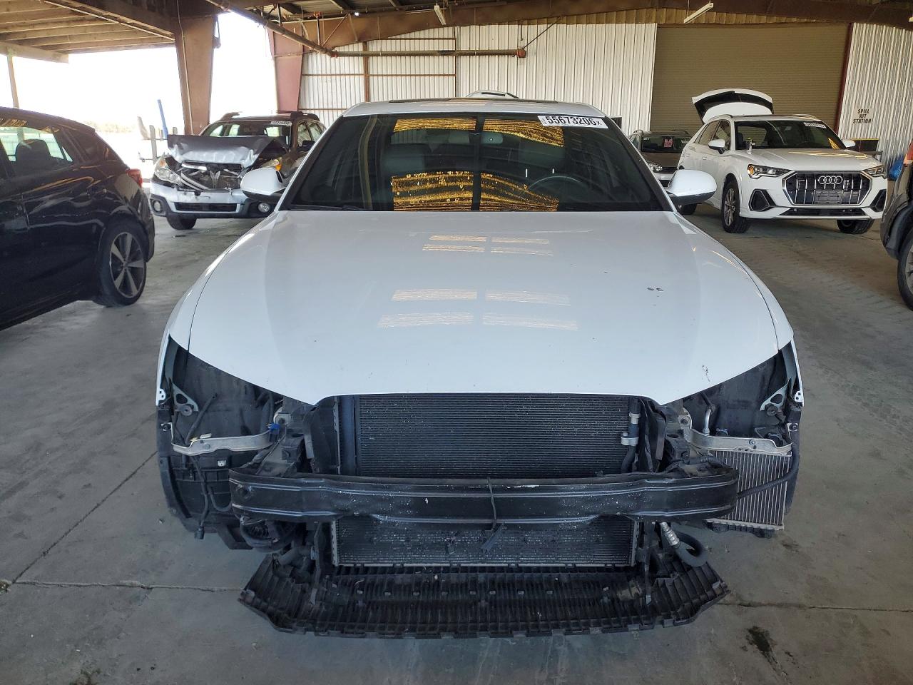 2014 Audi A6 Prestige White vin: WAUHGAFC3EN033815