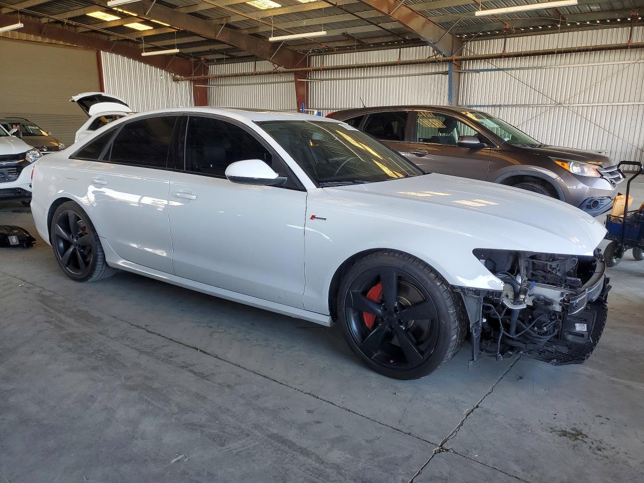 2014 Audi A6 Prestige White vin: WAUHGAFC3EN033815
