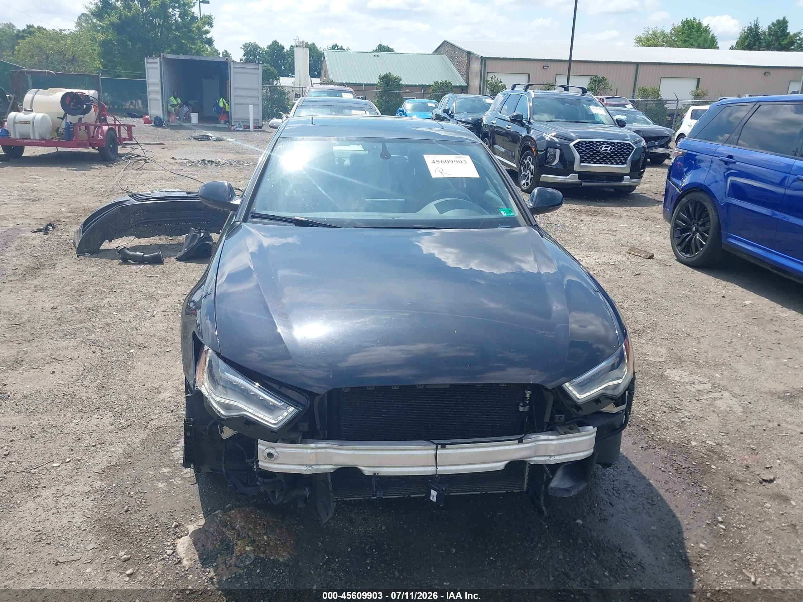 2014 Audi A6 3.0t Premium Plus Black vin: WAUHGAFC3EN051537
