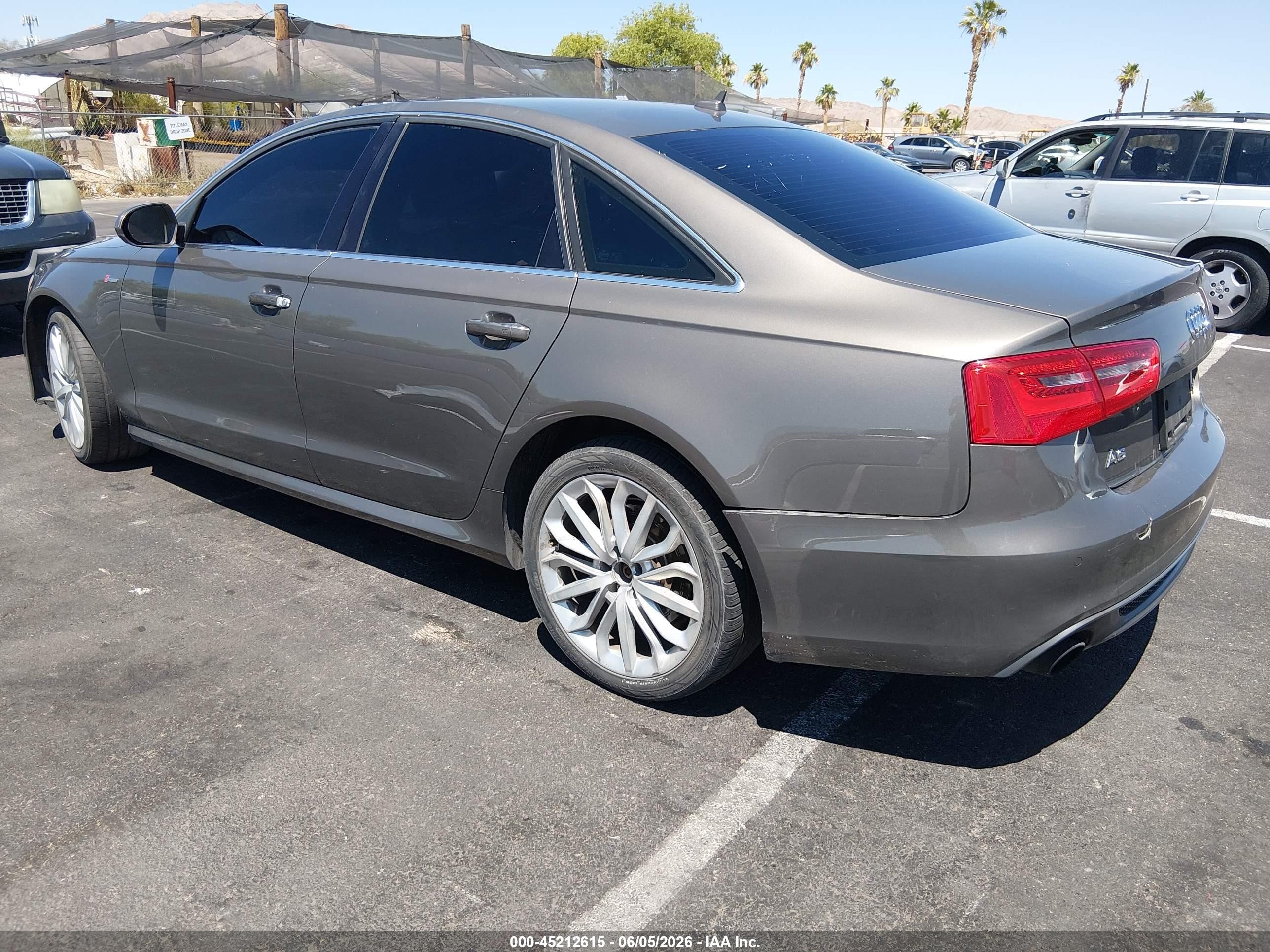 2014 Audi A6 3.0t Premium Plus Brown vin: WAUHGAFC3EN076177