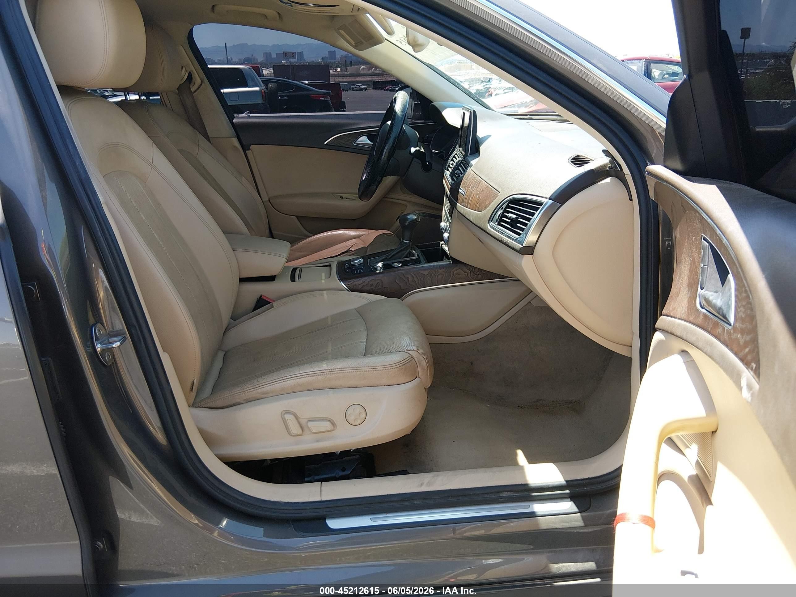 2014 Audi A6 3.0t Premium Plus Brown vin: WAUHGAFC3EN076177