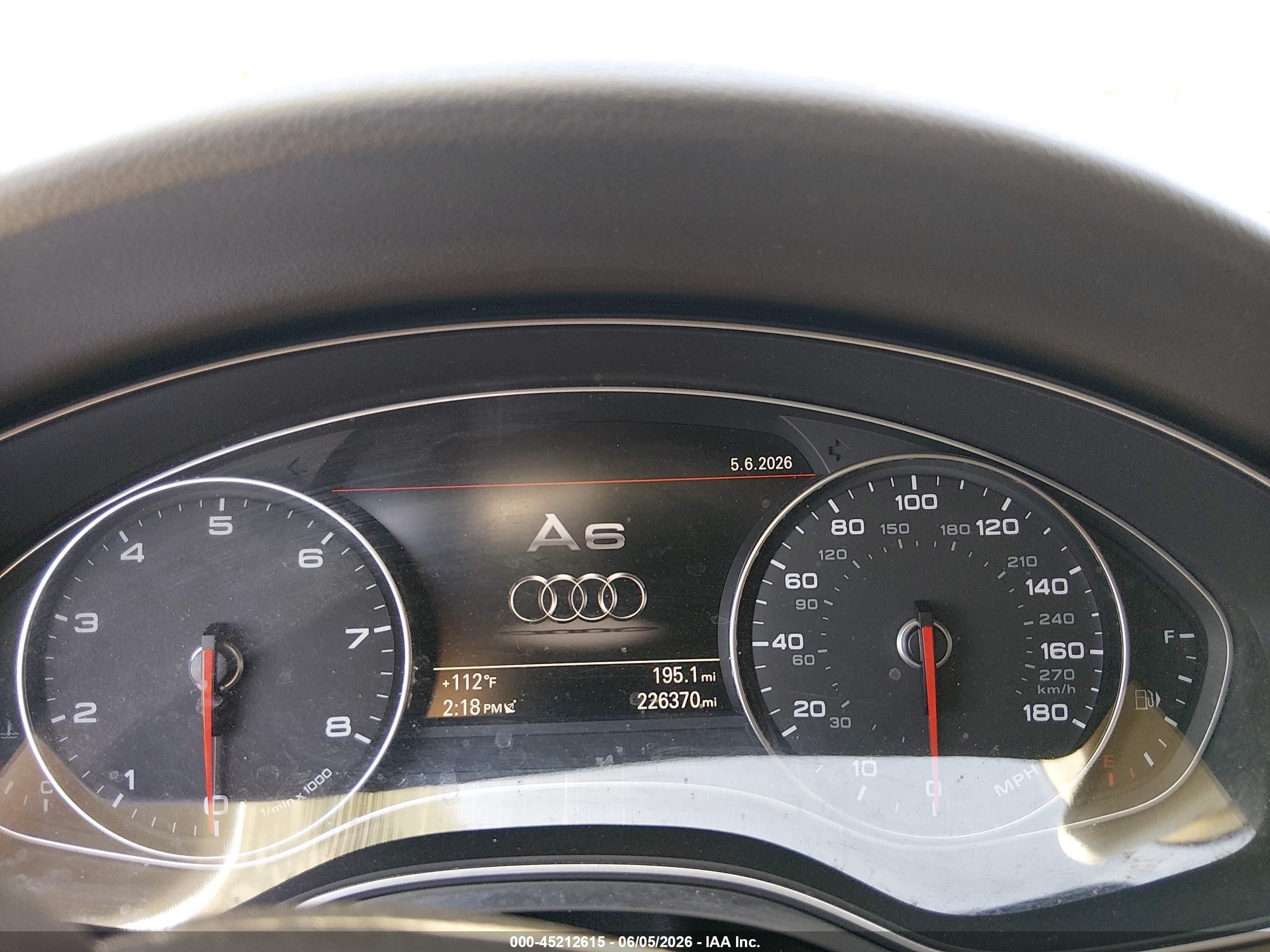 2014 Audi A6 3.0t Premium Plus Brown vin: WAUHGAFC3EN076177