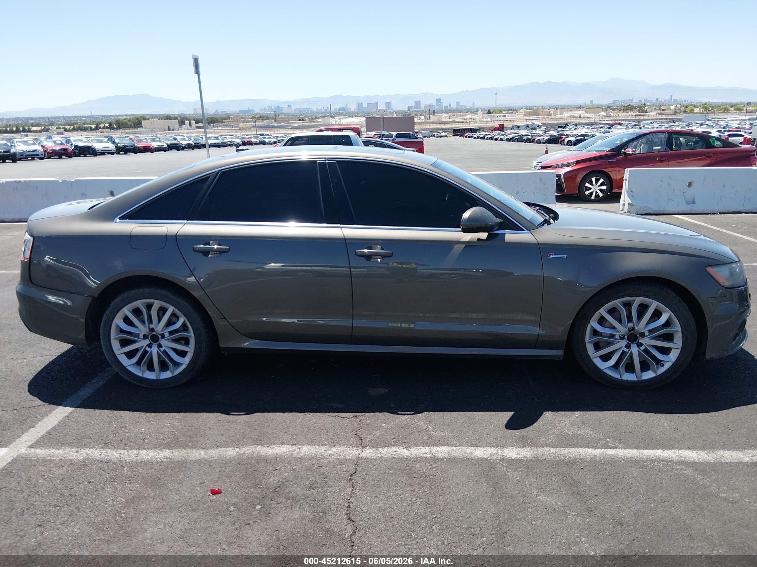 2014 Audi A6 3.0t Premium Plus Brown vin: WAUHGAFC3EN076177