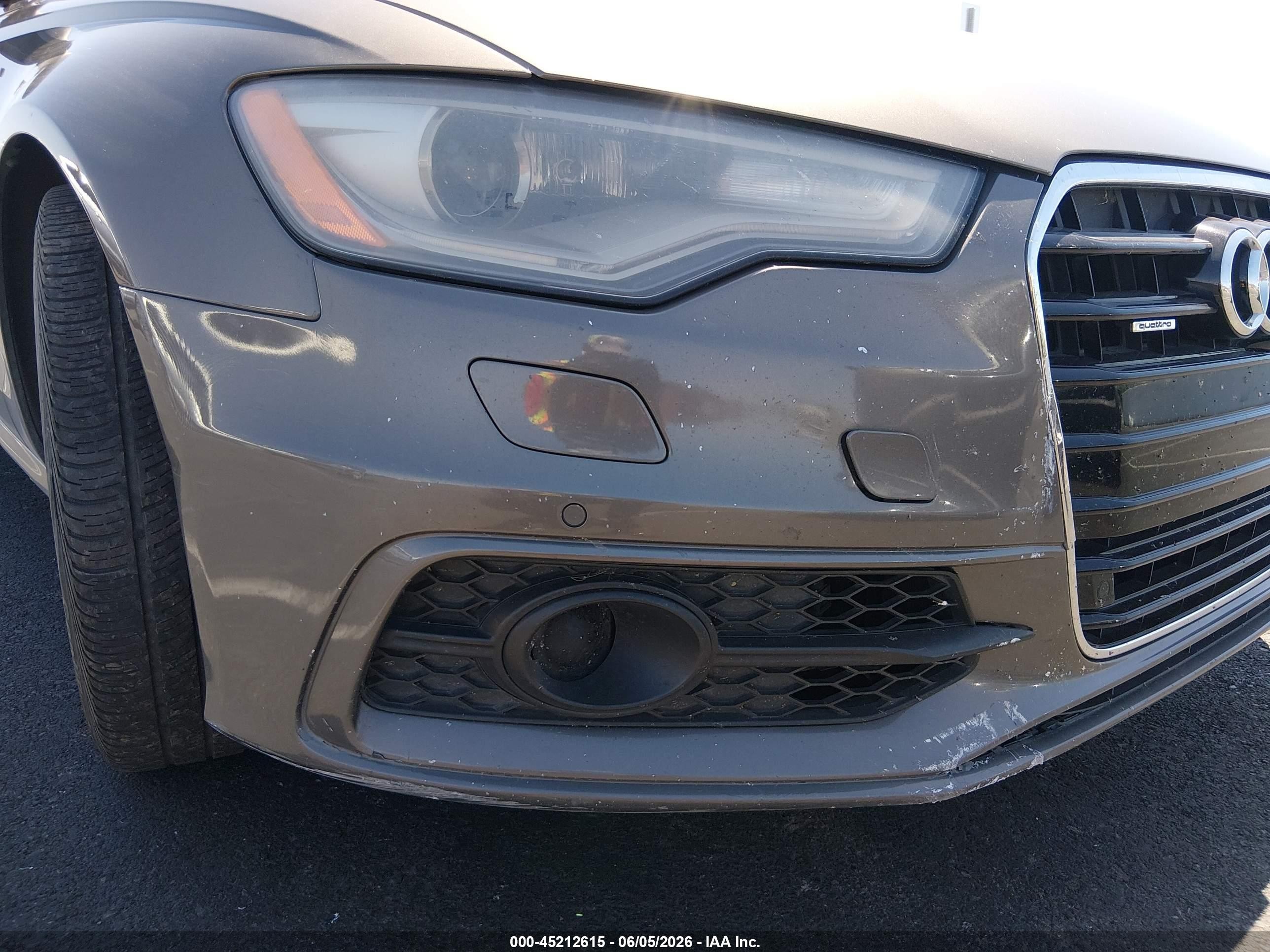 2014 Audi A6 3.0t Premium Plus Brown vin: WAUHGAFC3EN076177