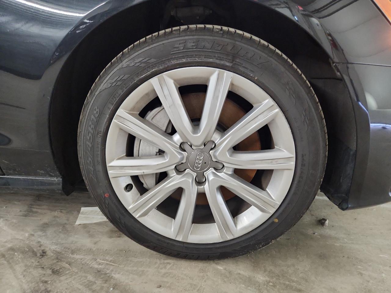 2015 Audi A6 Prestige Black vin: WAUHGAFC3FN020404 Damage: Right Front Wheel, Curb Rash, > 12 Inches