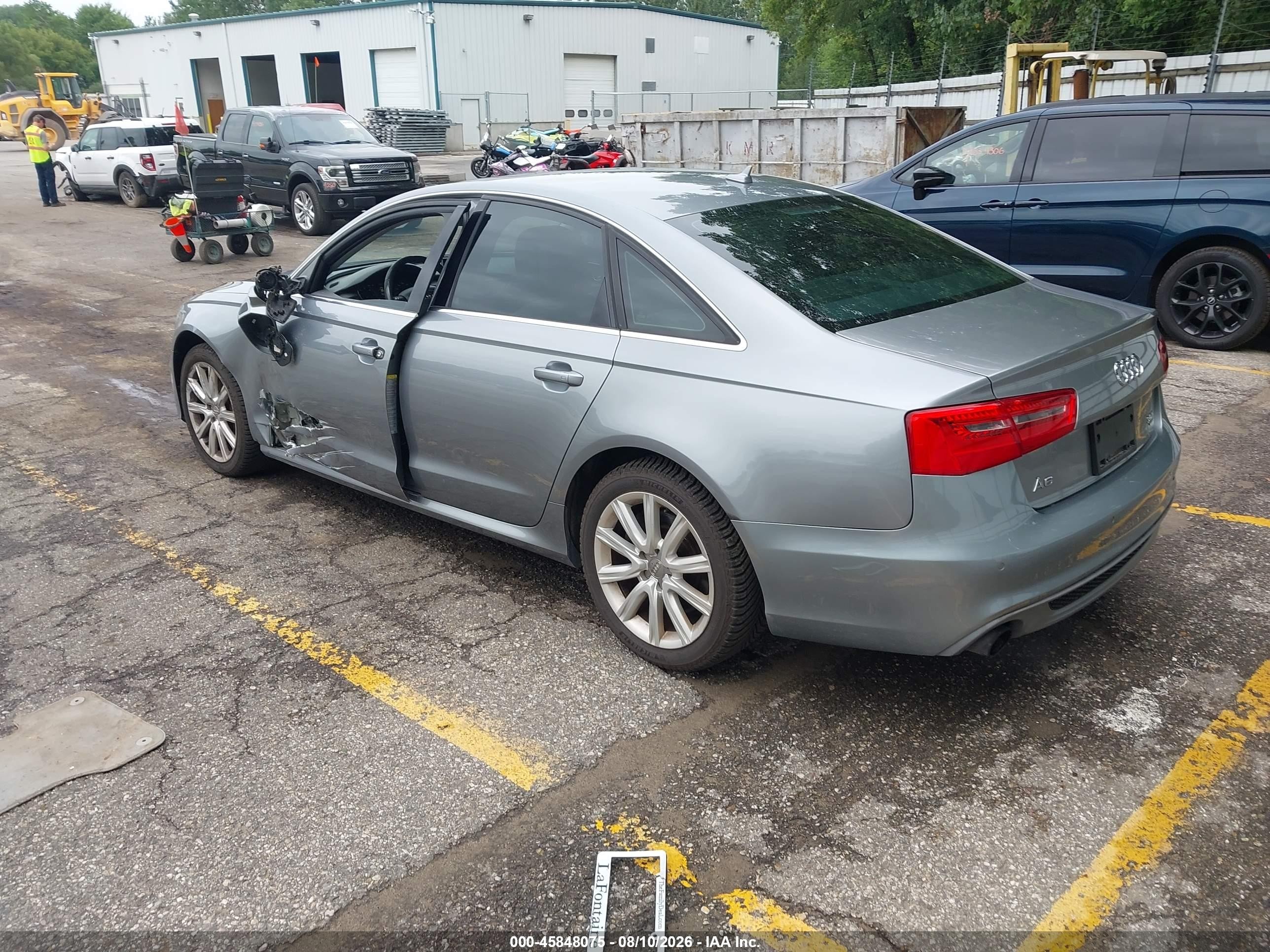 2012 Audi A6 3.0t Prestige Серый vin: WAUHGAFC4CN174681
