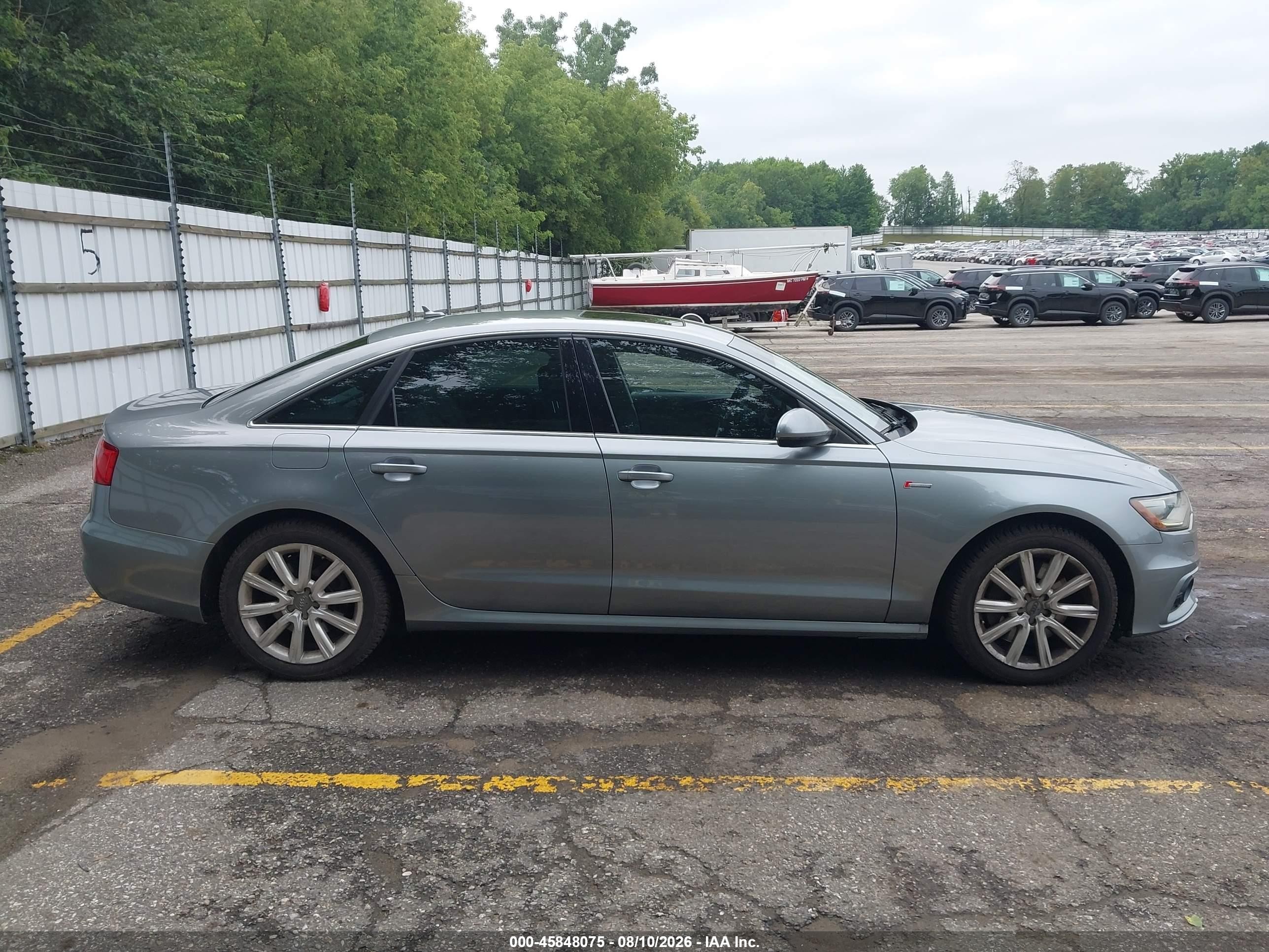 2012 Audi A6 3.0t Prestige Серый vin: WAUHGAFC4CN174681