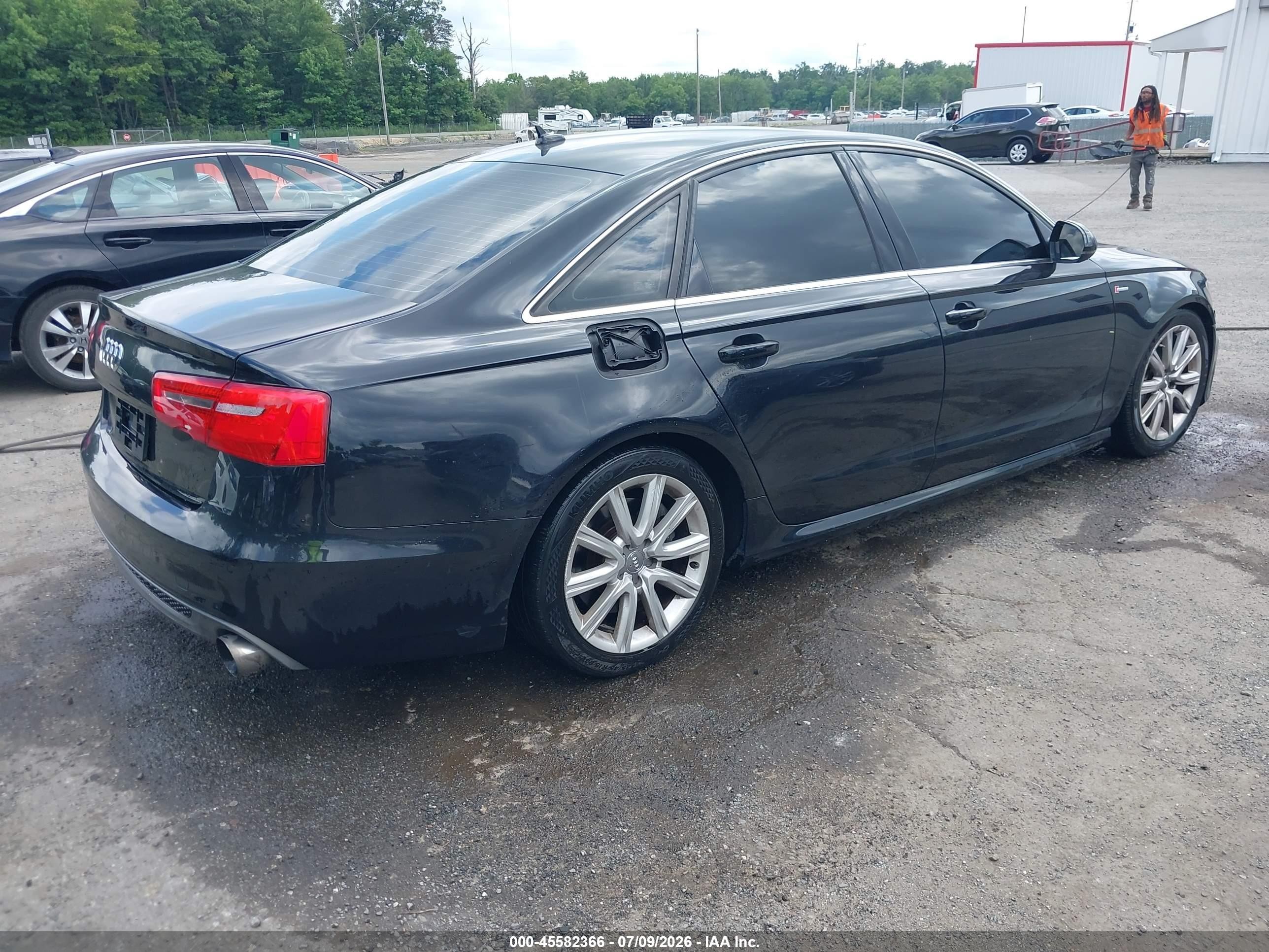 2013 Audi A6 3.0t Premium Черный vin: WAUHGAFC4DN020814