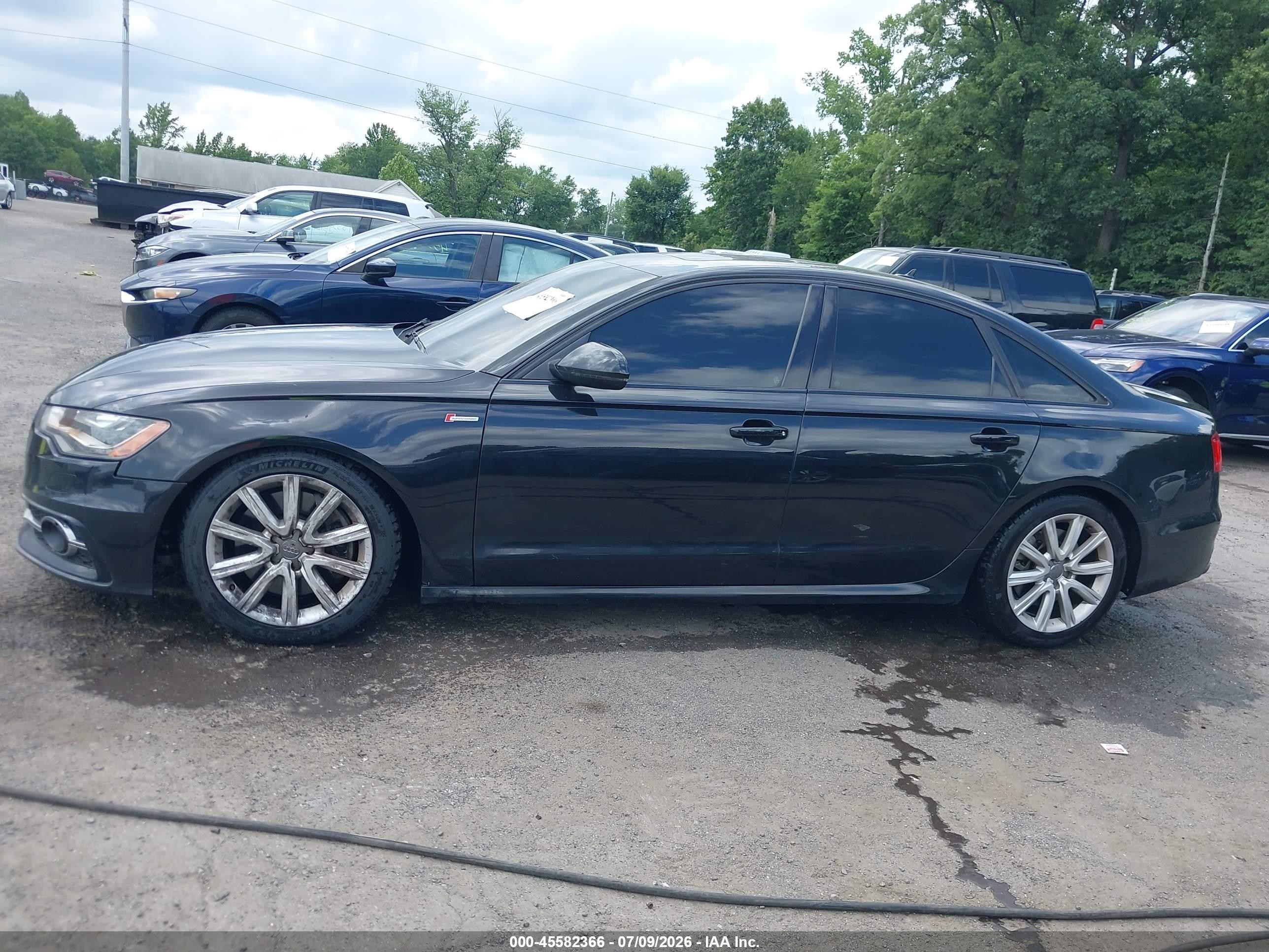 2013 Audi A6 3.0t Premium Черный vin: WAUHGAFC4DN020814