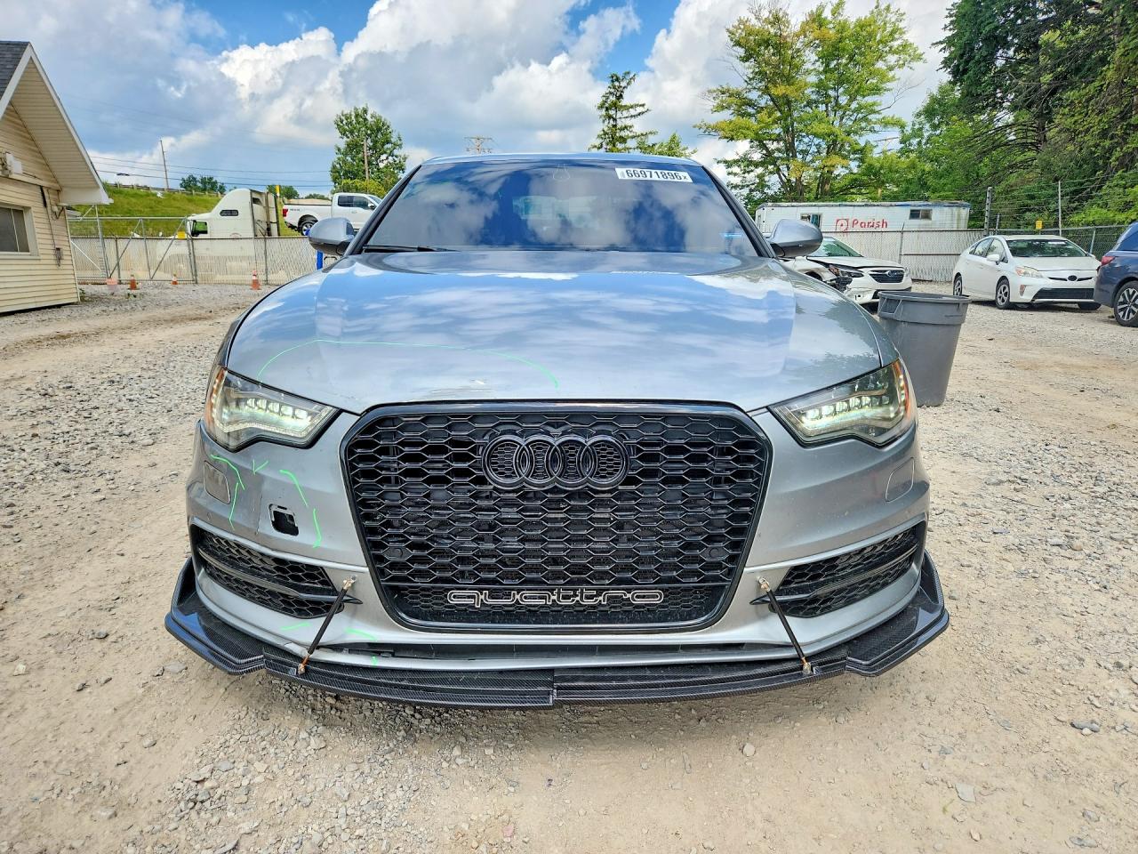 2013 Audi A6 Prestige Серый vin: WAUHGAFC4DN039797