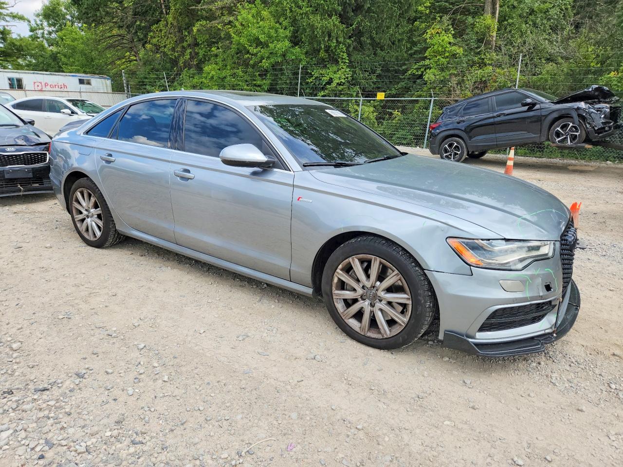 2013 Audi A6 Prestige Серый vin: WAUHGAFC4DN039797