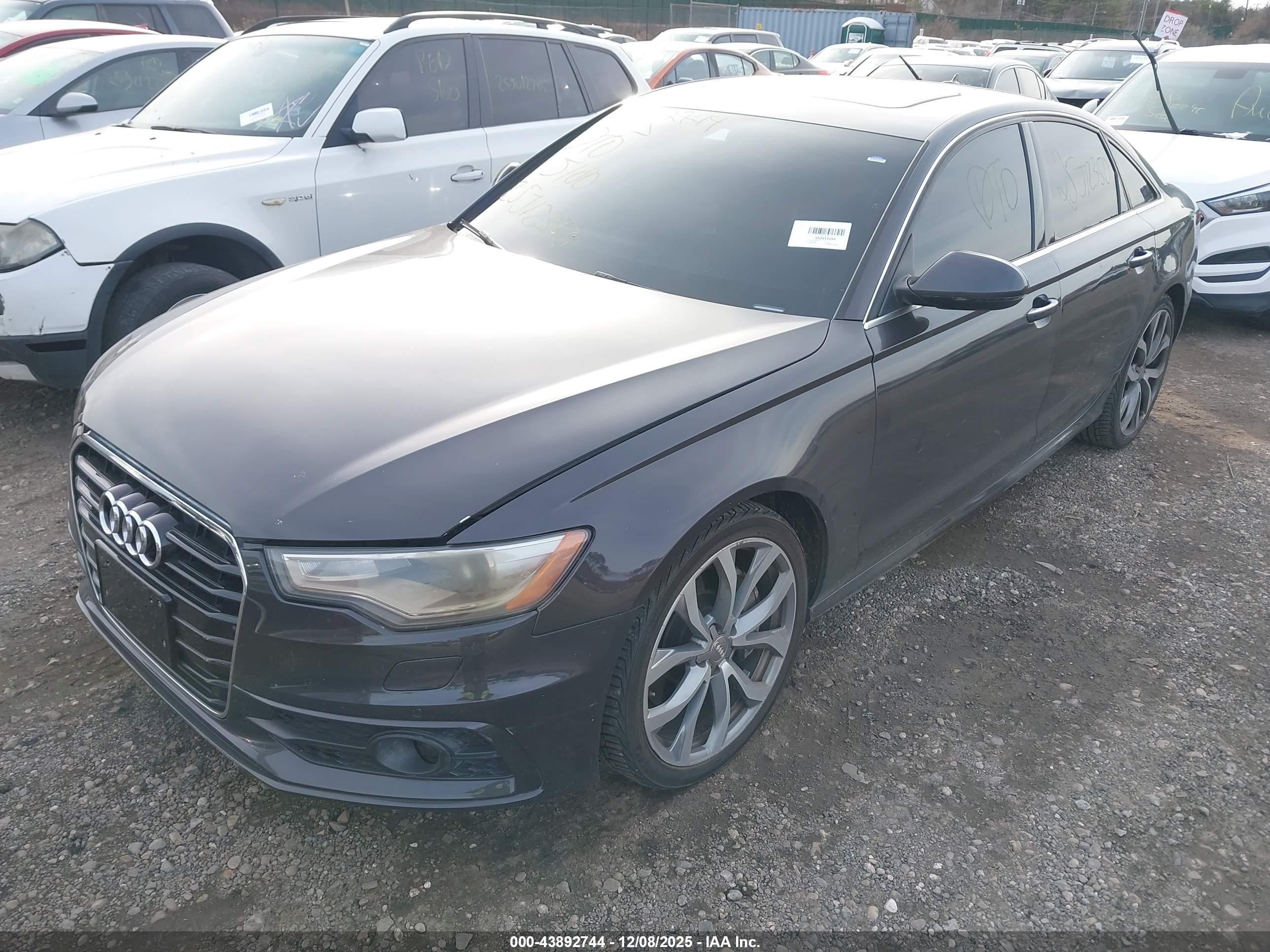 2013 Audi A6 3.0t Premium Gray vin: WAUHGAFC4DN076624