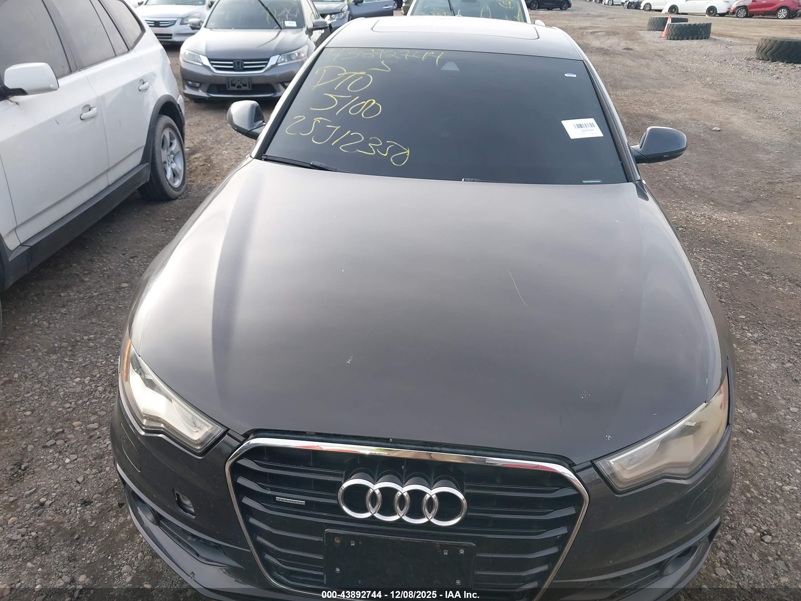 2013 Audi A6 3.0t Premium Gray vin: WAUHGAFC4DN076624