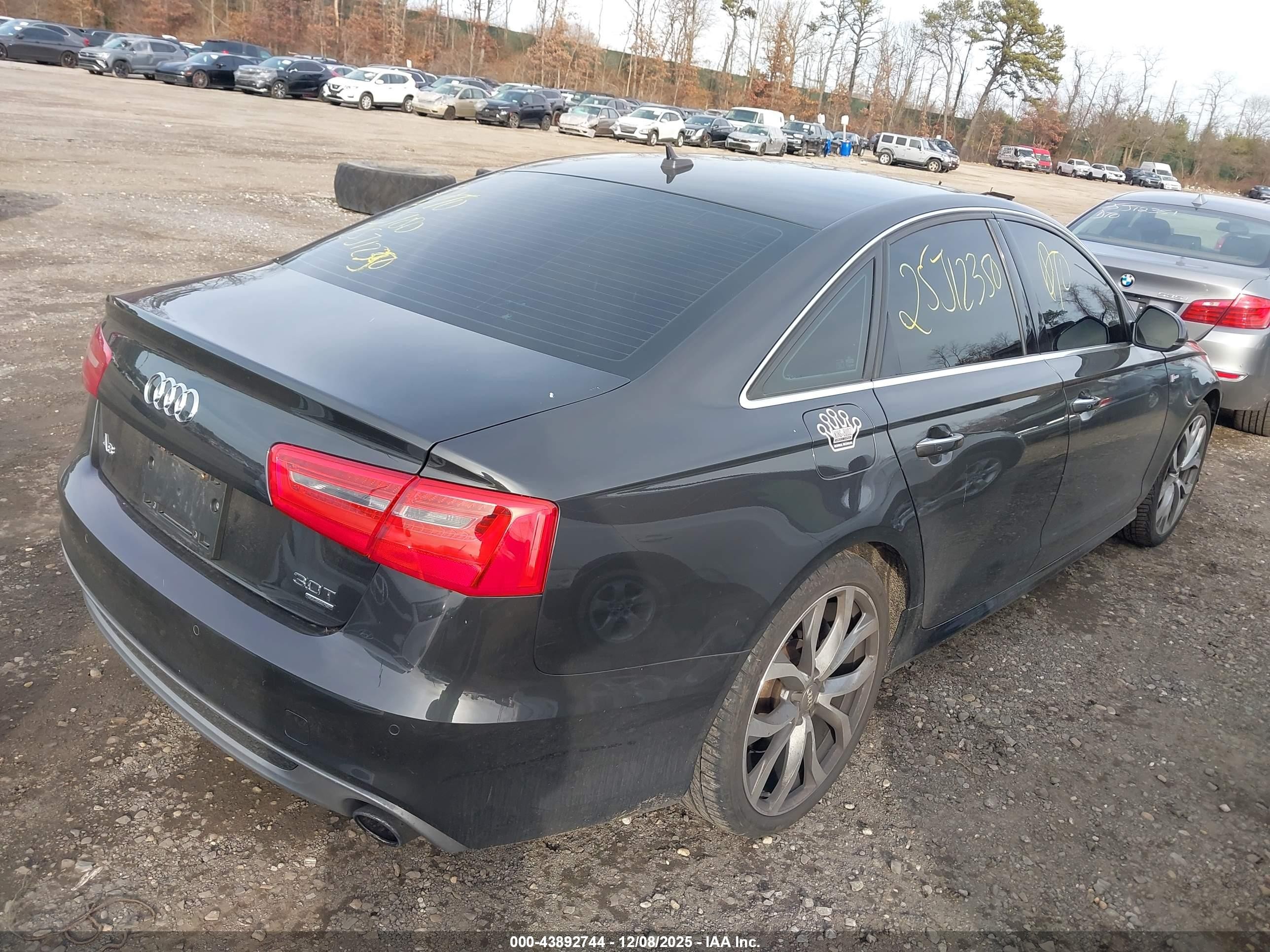 2013 Audi A6 3.0t Premium Gray vin: WAUHGAFC4DN076624