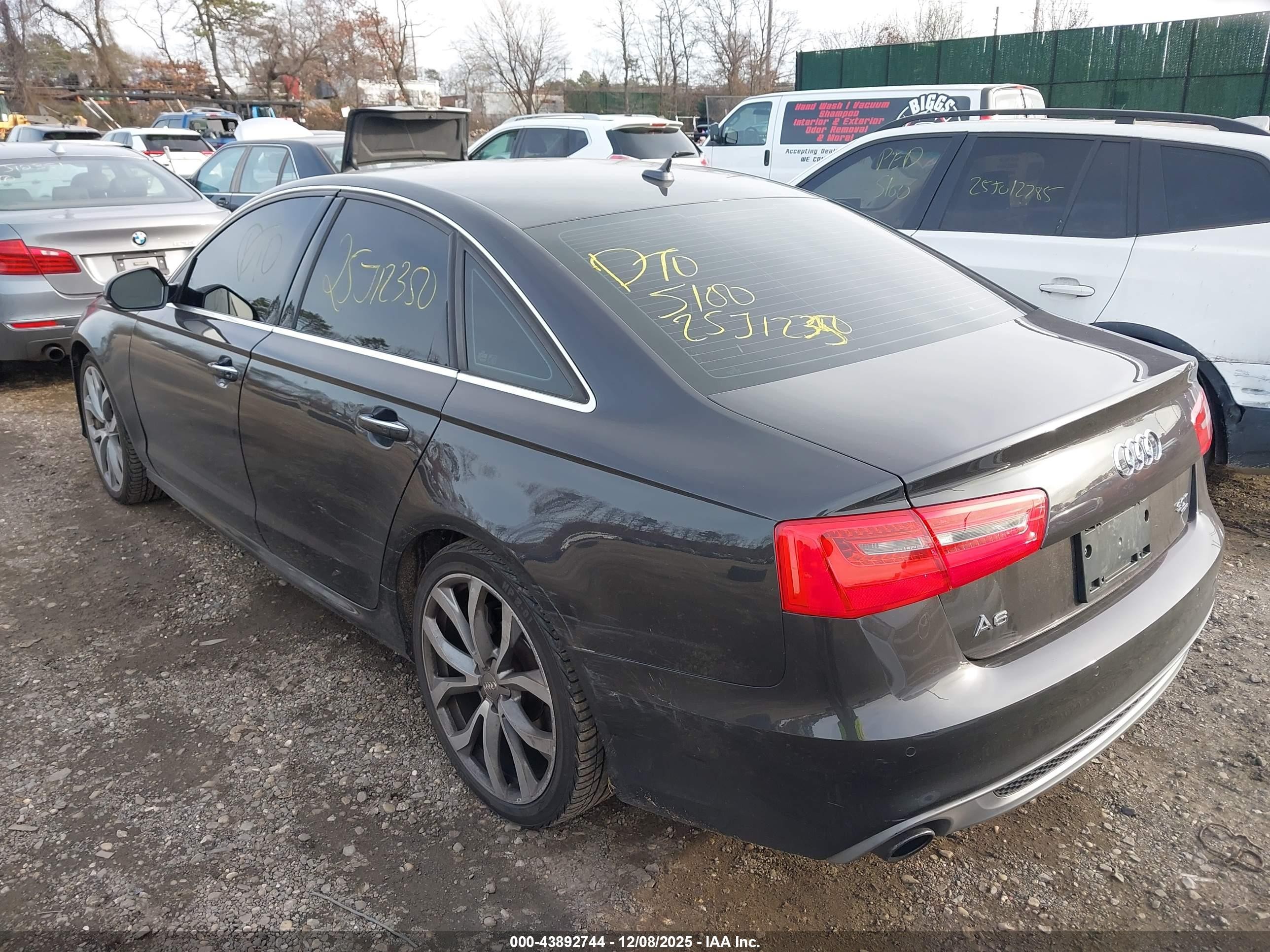 2013 Audi A6 3.0t Premium Gray vin: WAUHGAFC4DN076624