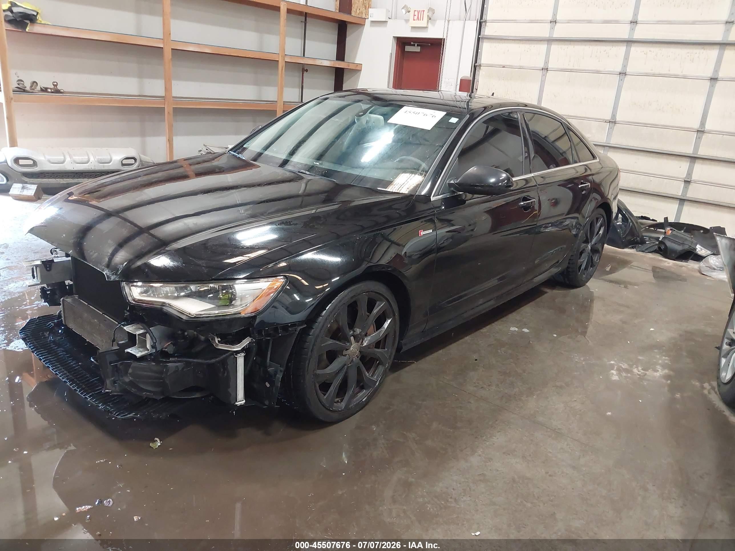 2013 Audi A6 3.0t Premium Black vin: WAUHGAFC4DN083220