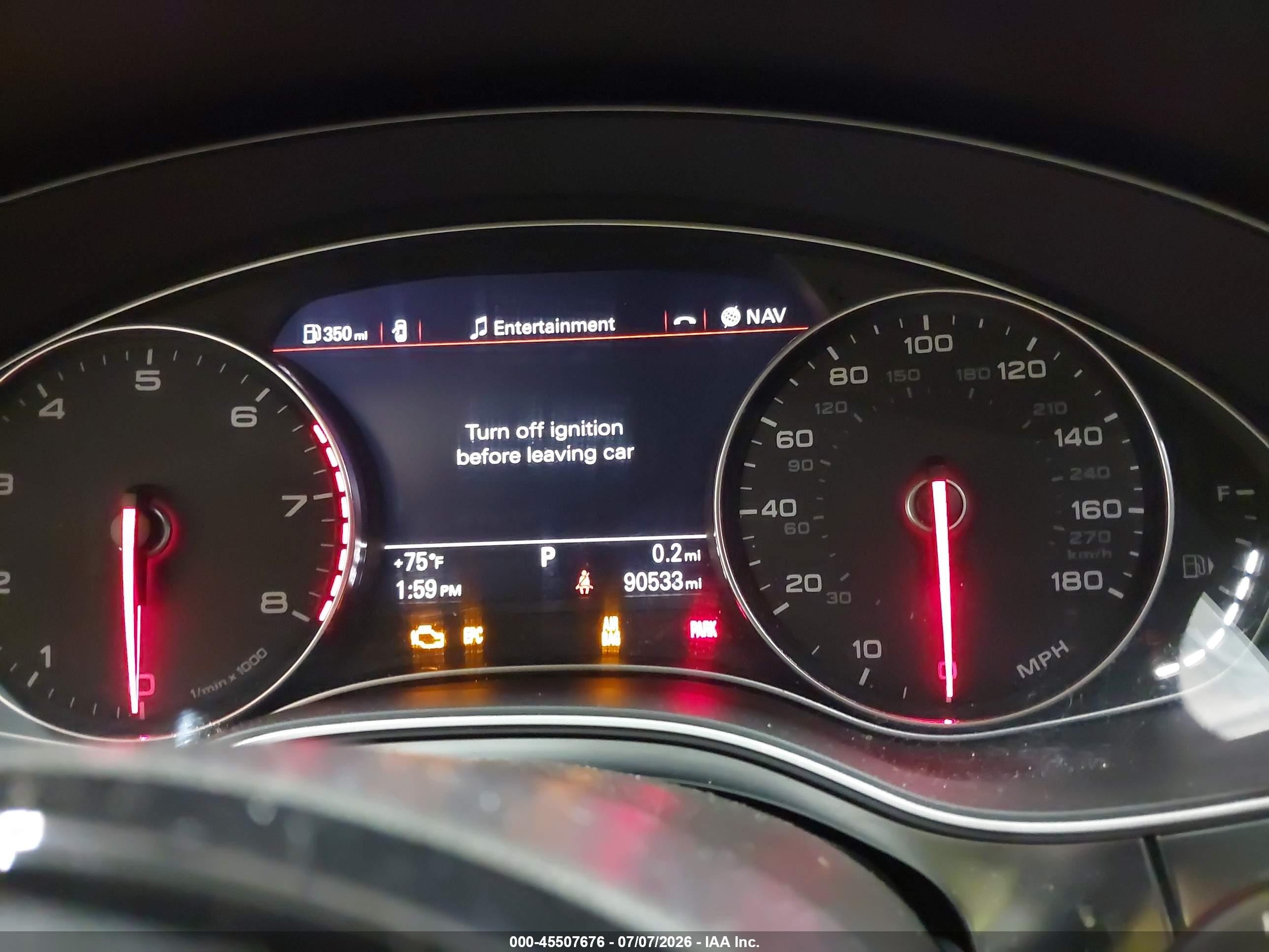2013 Audi A6 3.0t Premium Black vin: WAUHGAFC4DN083220