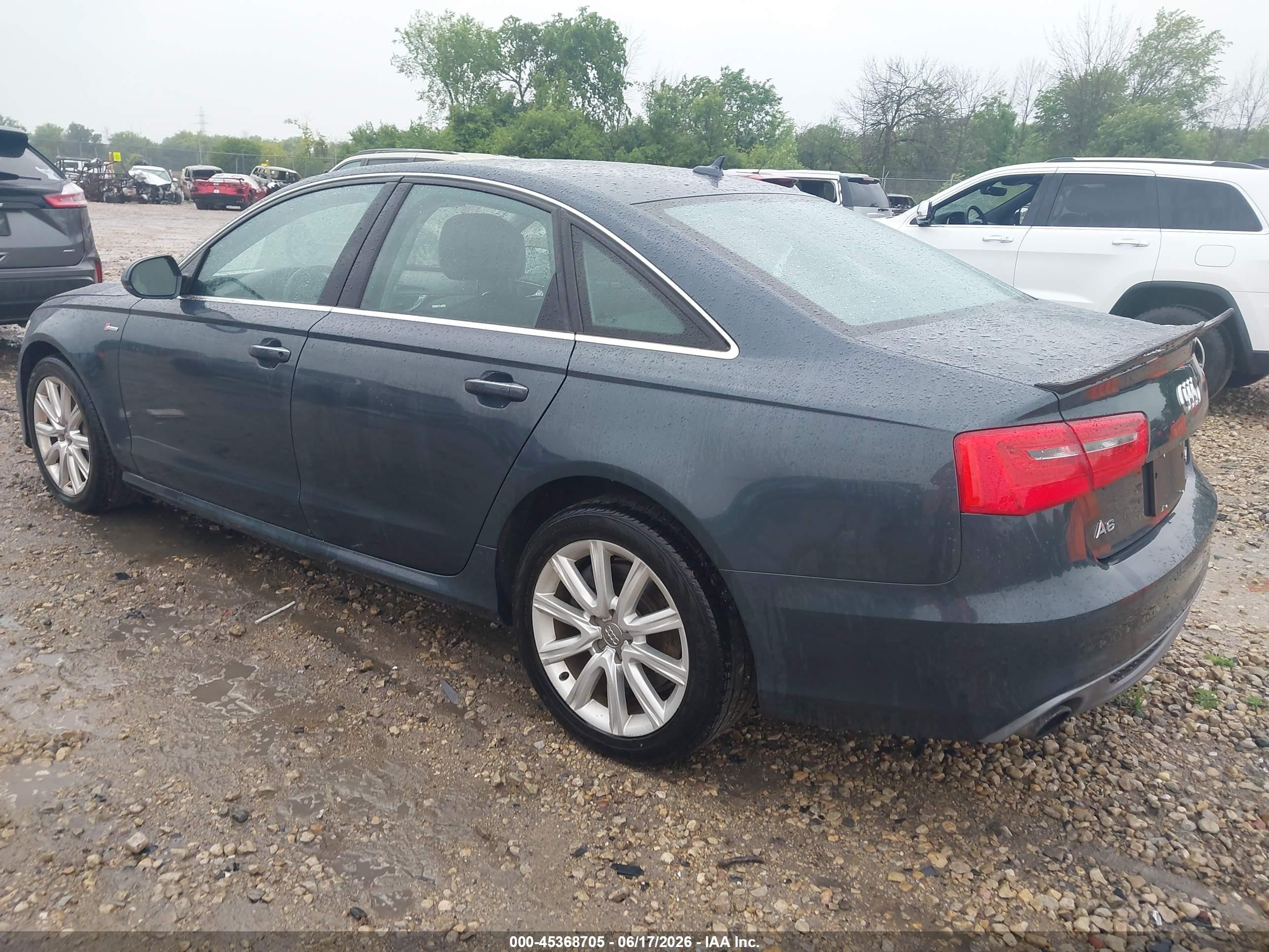 2014 Audi A6 3.0t Premium Plus Gray vin: WAUHGAFC4EN145071