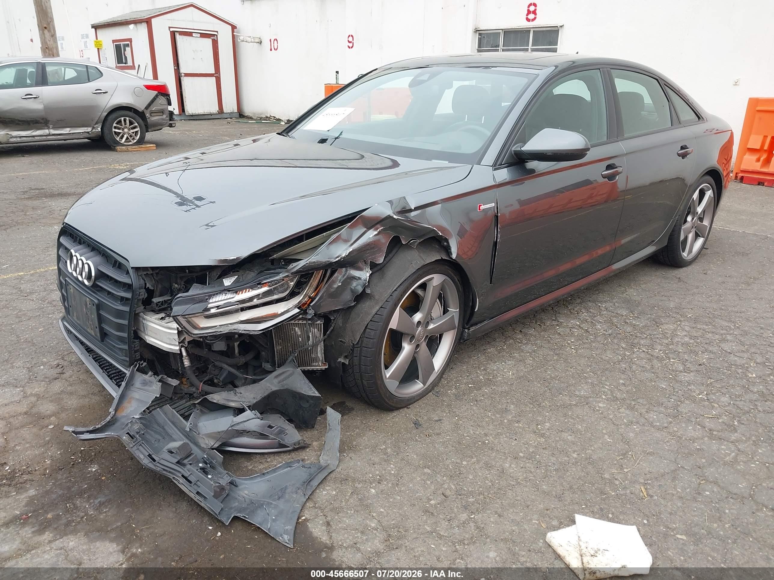 2015 Audi A6 3.0t Premium Plus Gray vin: WAUHGAFC4FN011338